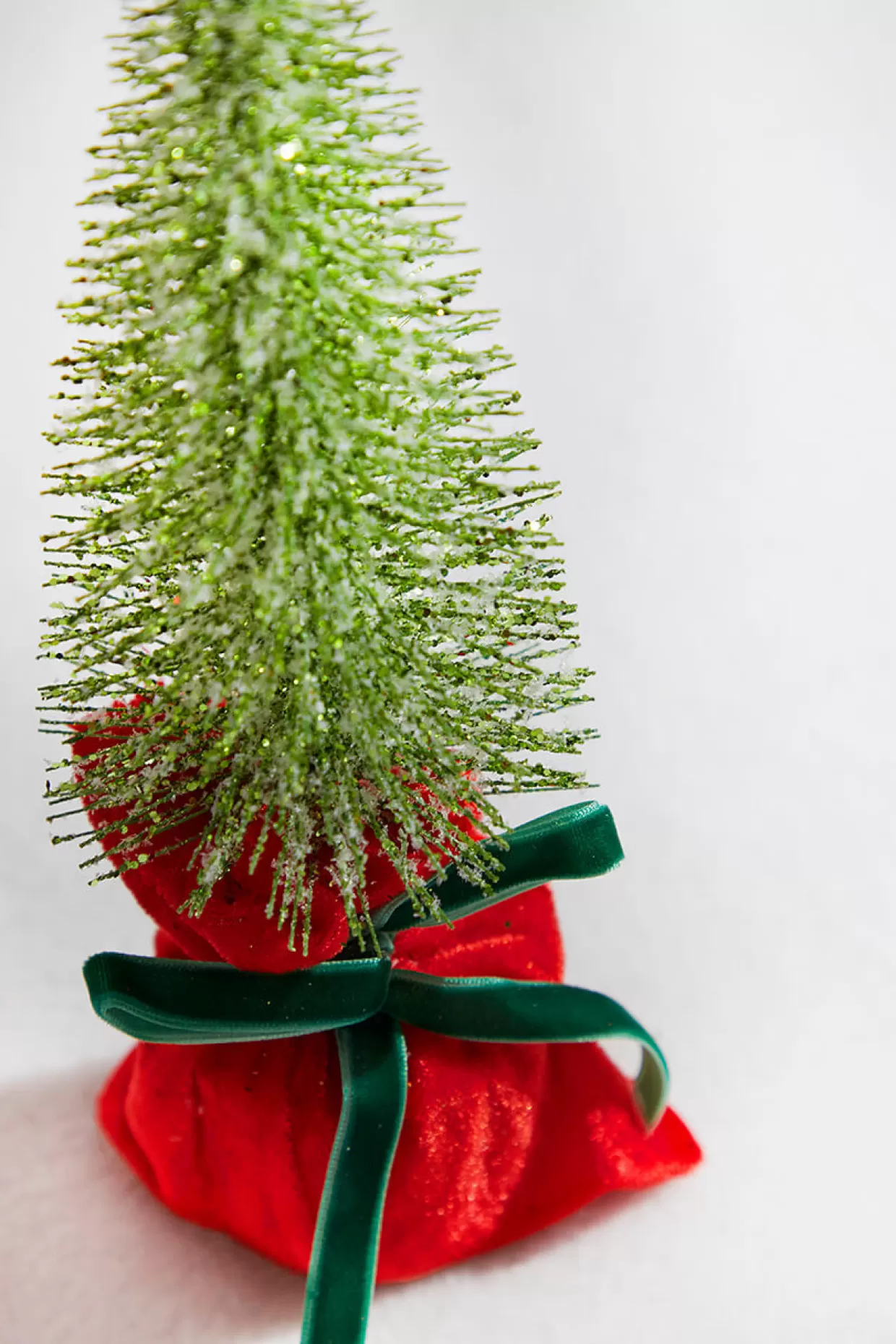 Decorator's Warehouse 10” Glitter Tree In Felt Gift Sack