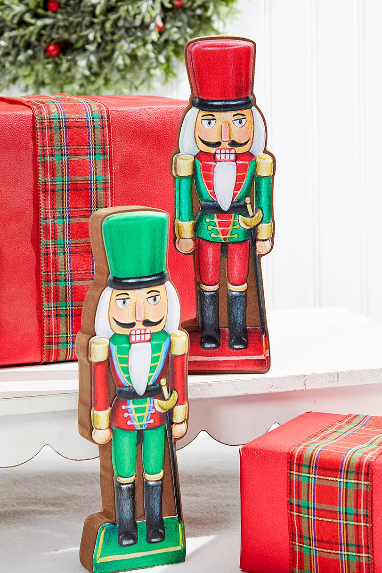 Decorator's Warehouse 10" Red/Green Wooden Nutcracker