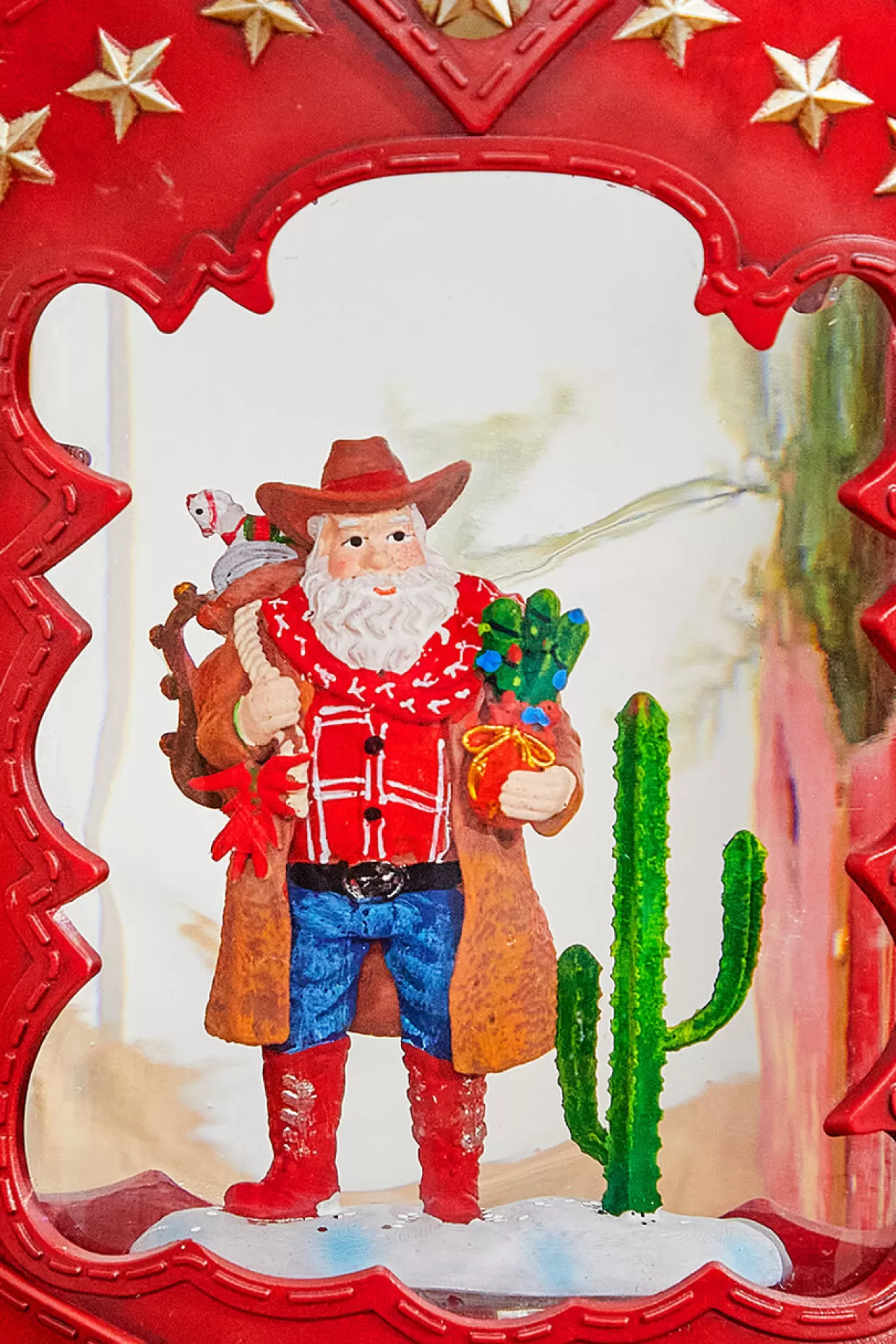 Decorator's Warehouse 10" Western Cowboy Boot Water Globe