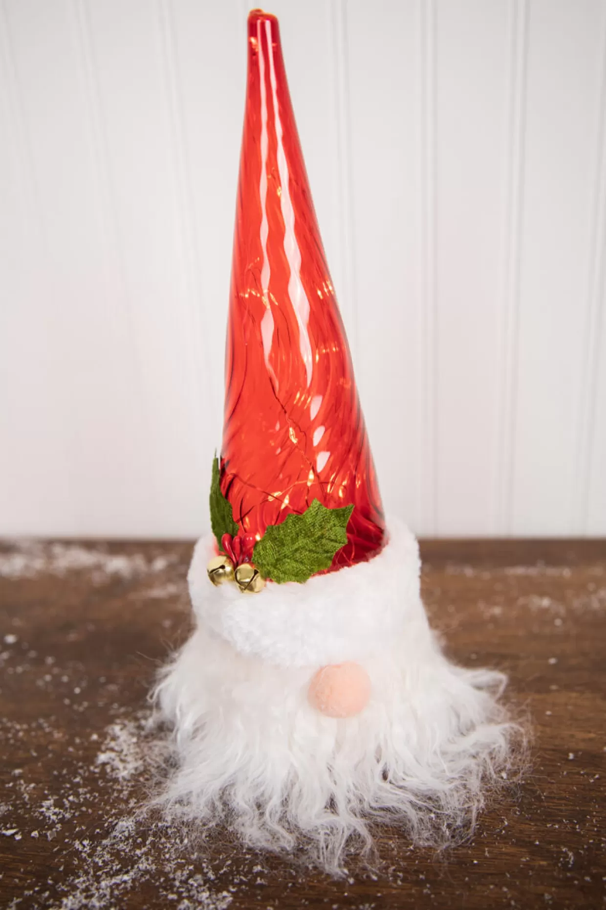 Decorator's Warehouse 12” Battery Operated Lighted Gnome Santa