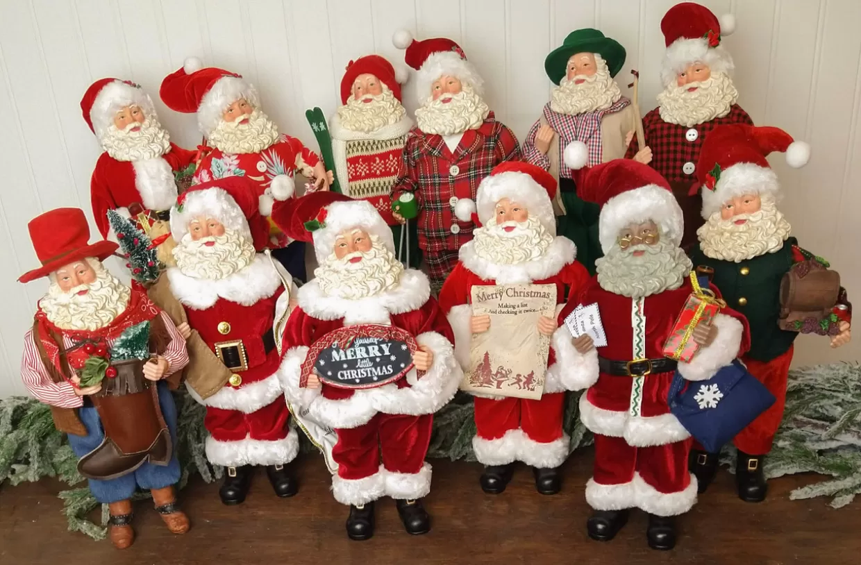 Decorator's Warehouse 12” Standing Santa - The Nicholas Collection