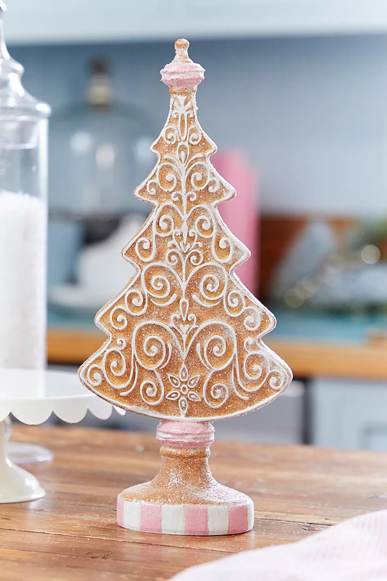 Decorator's Warehouse 13.5" Resin Icing Gingerbread Tree