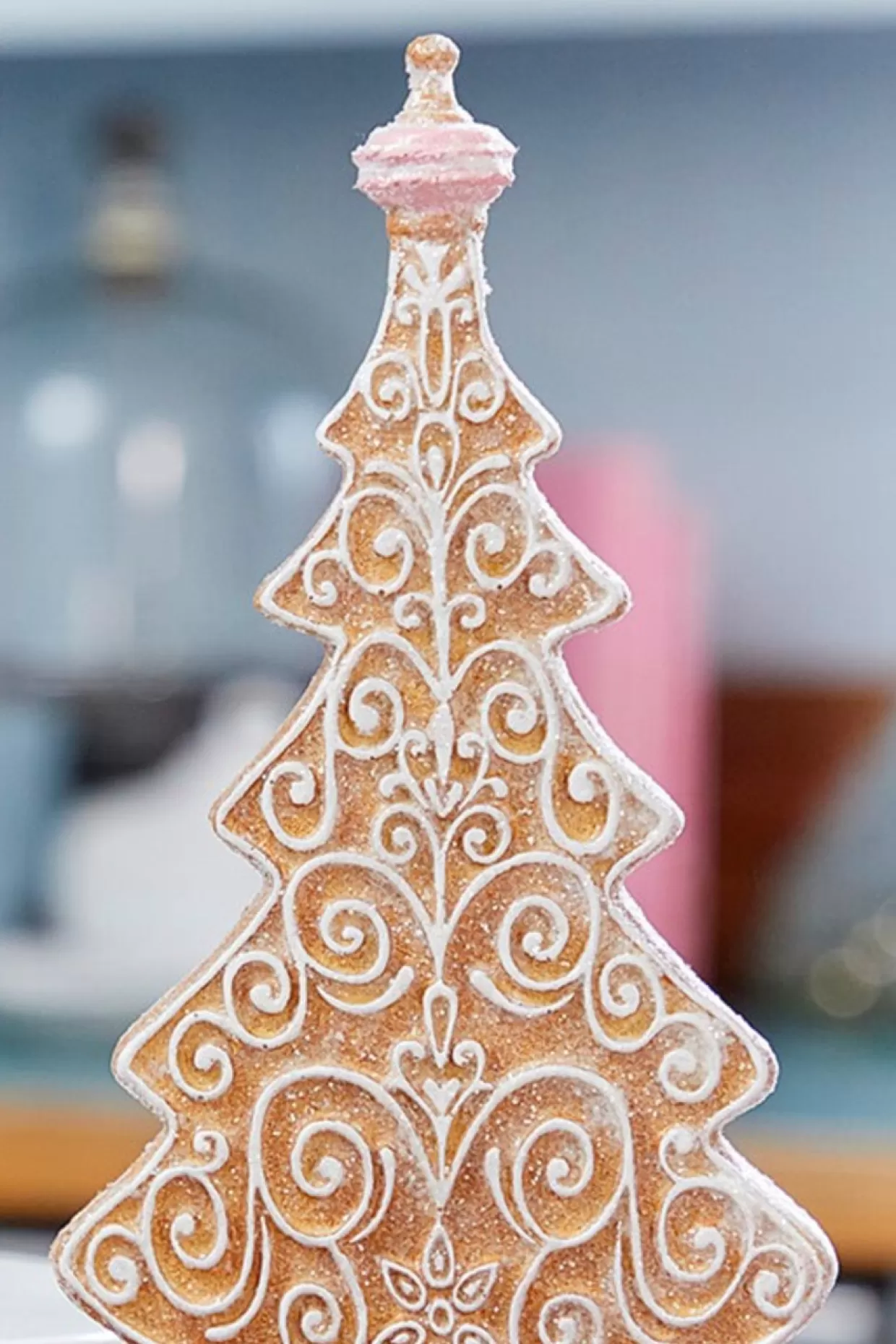 Decorator's Warehouse 13.5" Resin Icing Gingerbread Tree