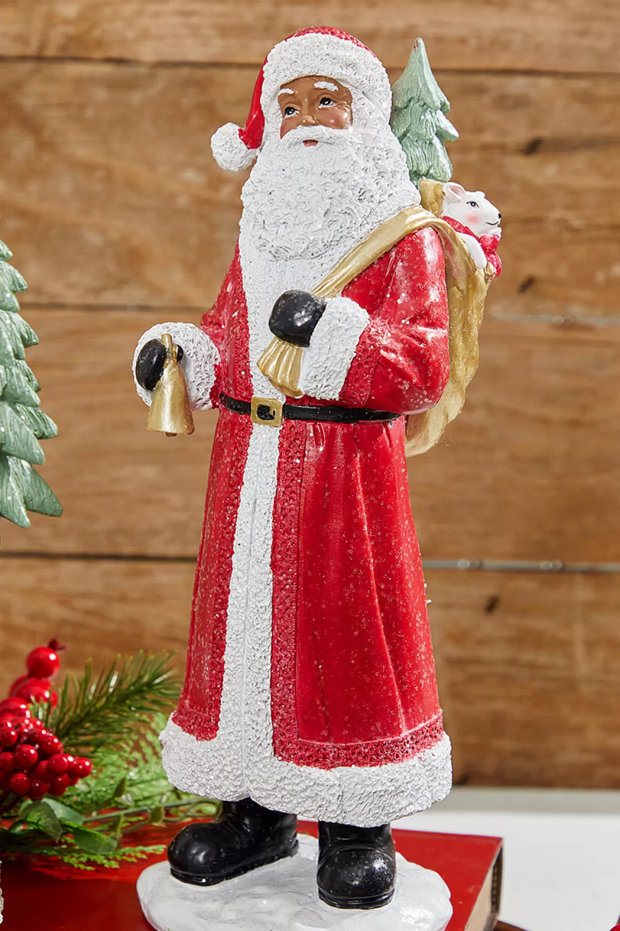 Decorator's Warehouse 13” Resin African-American Santa