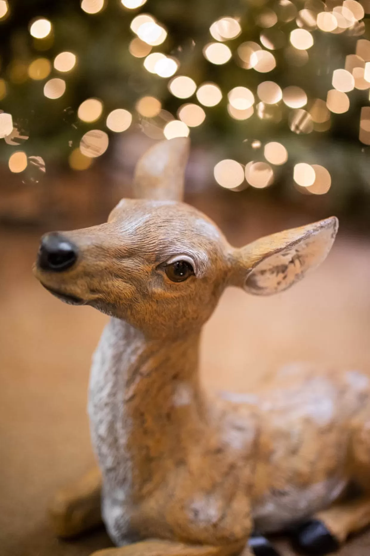 Decorator's Warehouse 13" Resin Outdoor Laying Fawn Deer