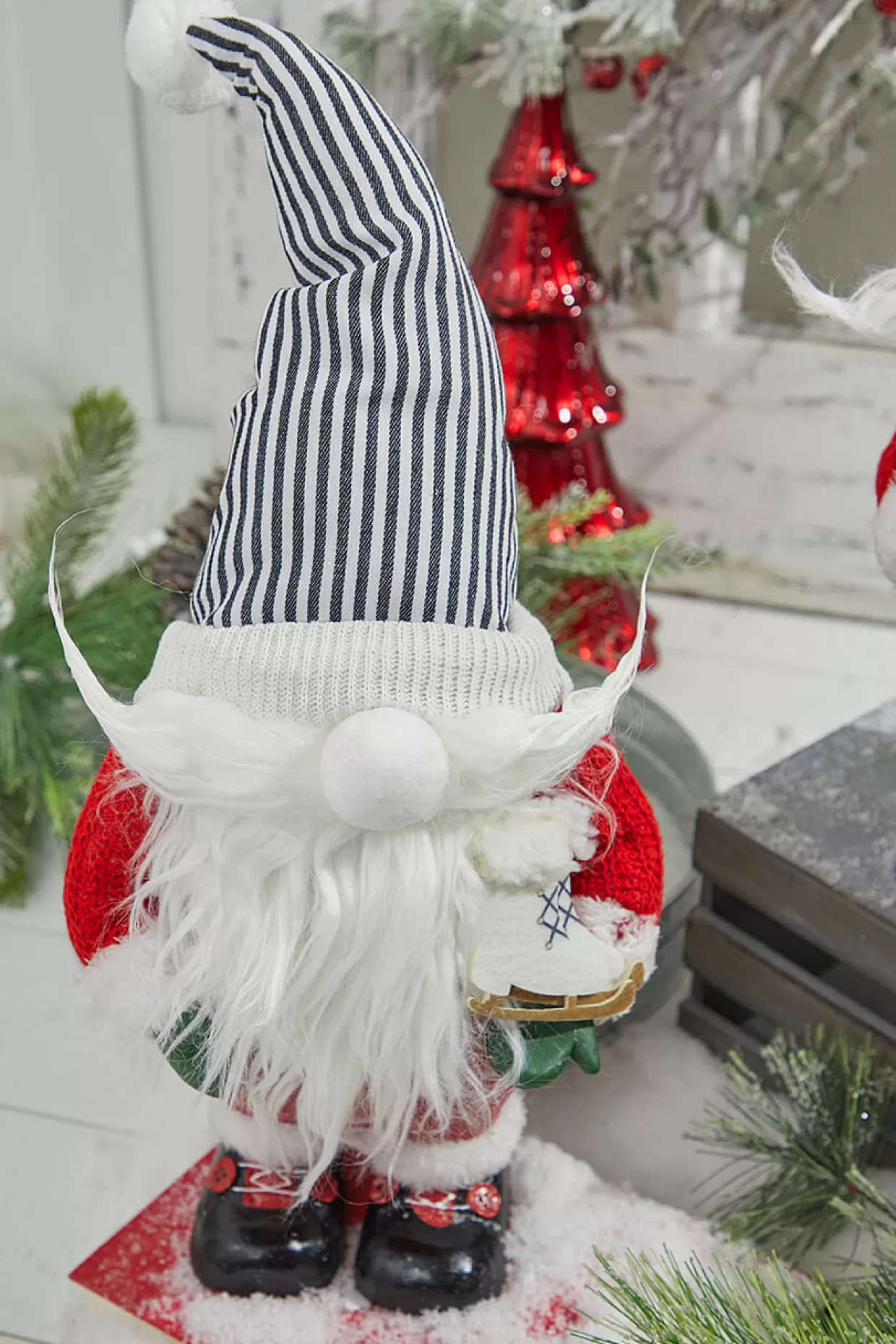 Decorator's Warehouse 13” Resin Santa Gnome Figurine