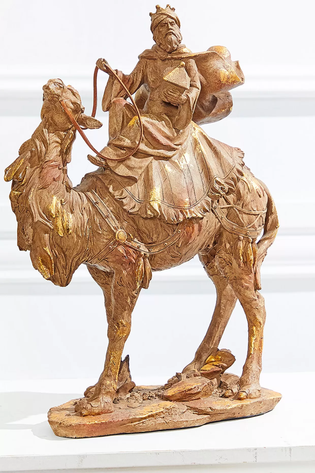 Decorator's Warehouse 13" Resin Three Kings On Camels - Set Of 3