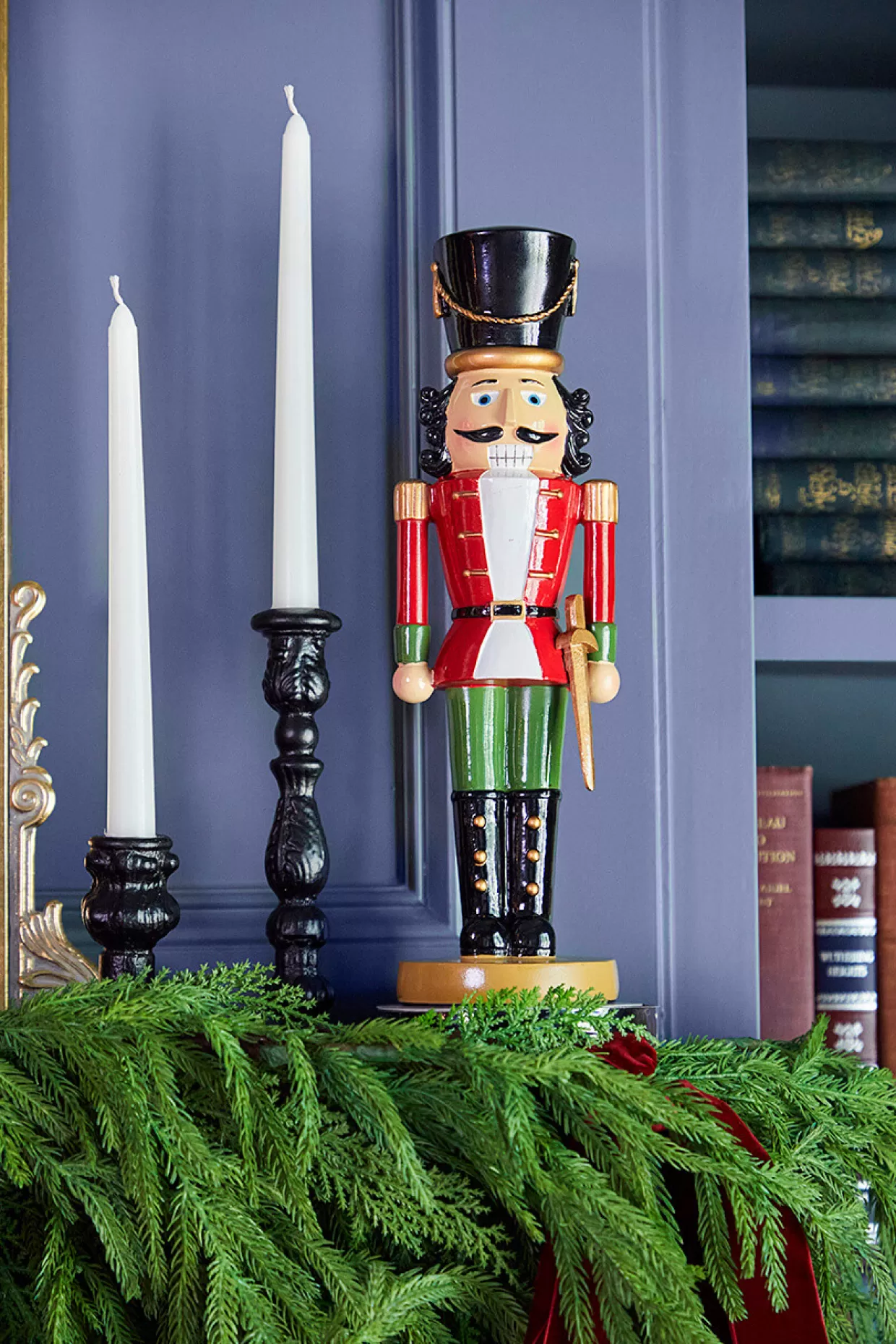 Decorator's Warehouse 14” Red Resin Nutcracker Figure