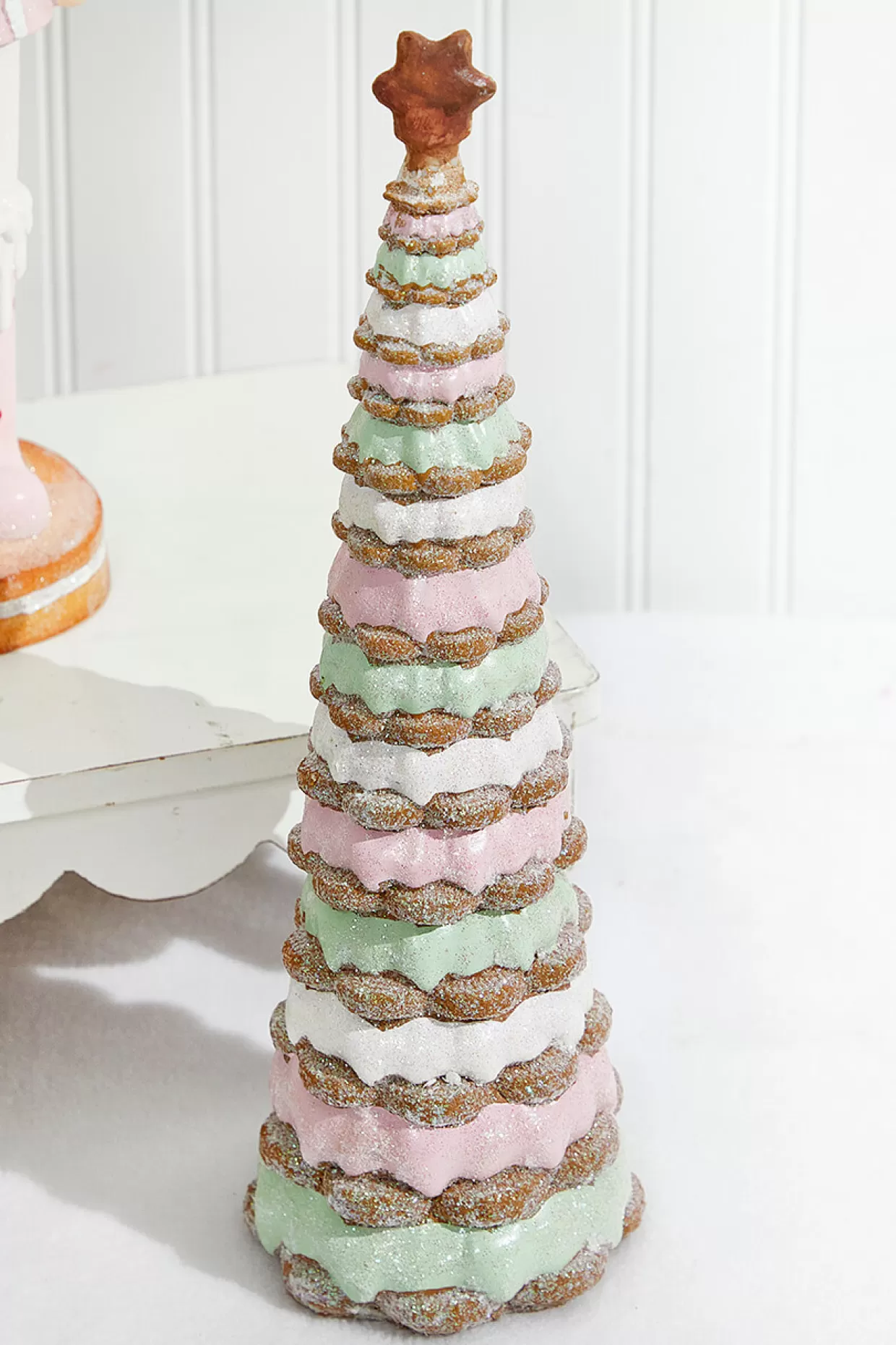 Decorator's Warehouse 14" Resin Layered Gingerbread Icing Tree