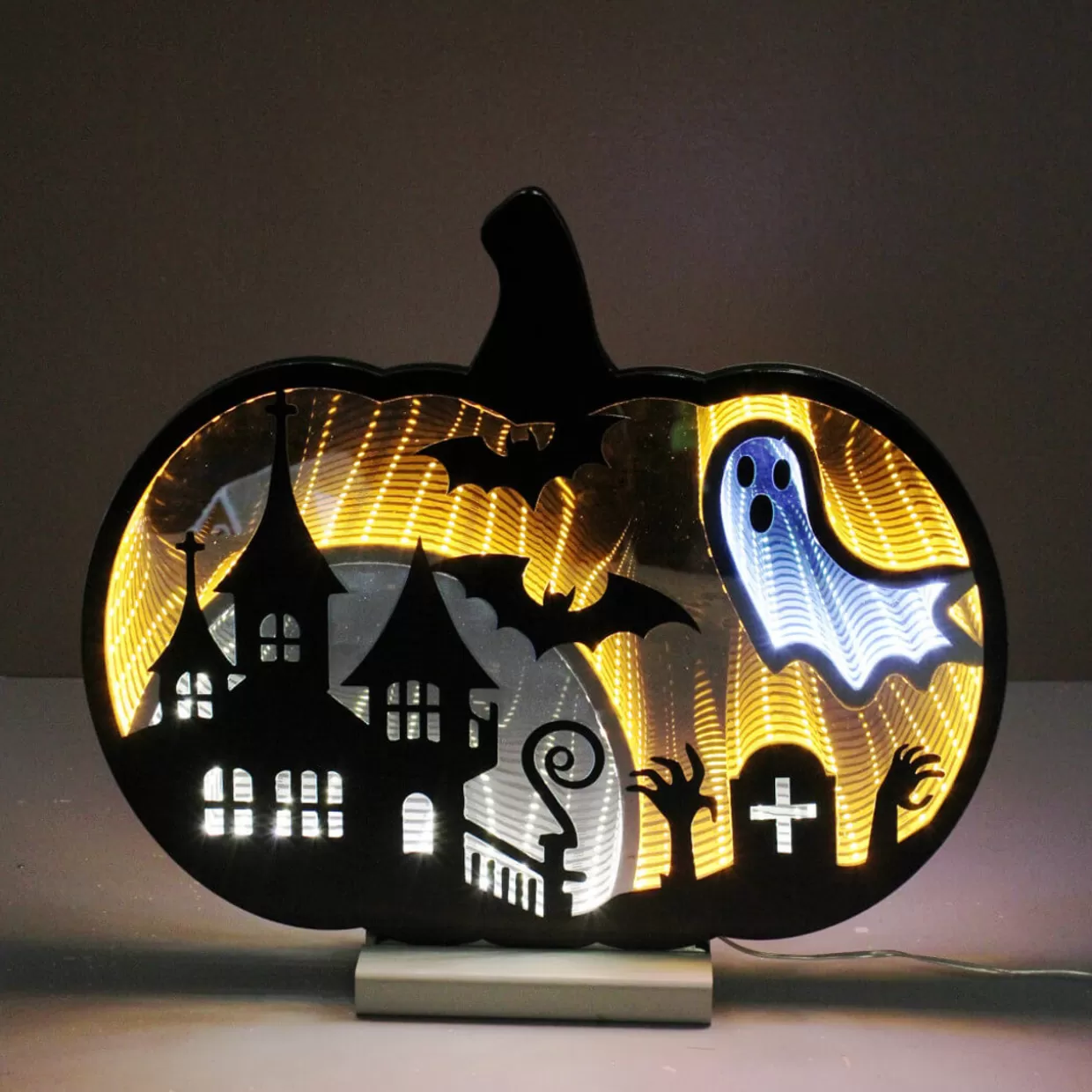 Decorator's Warehouse 15.75" LED Infinity Light Halloween Décor