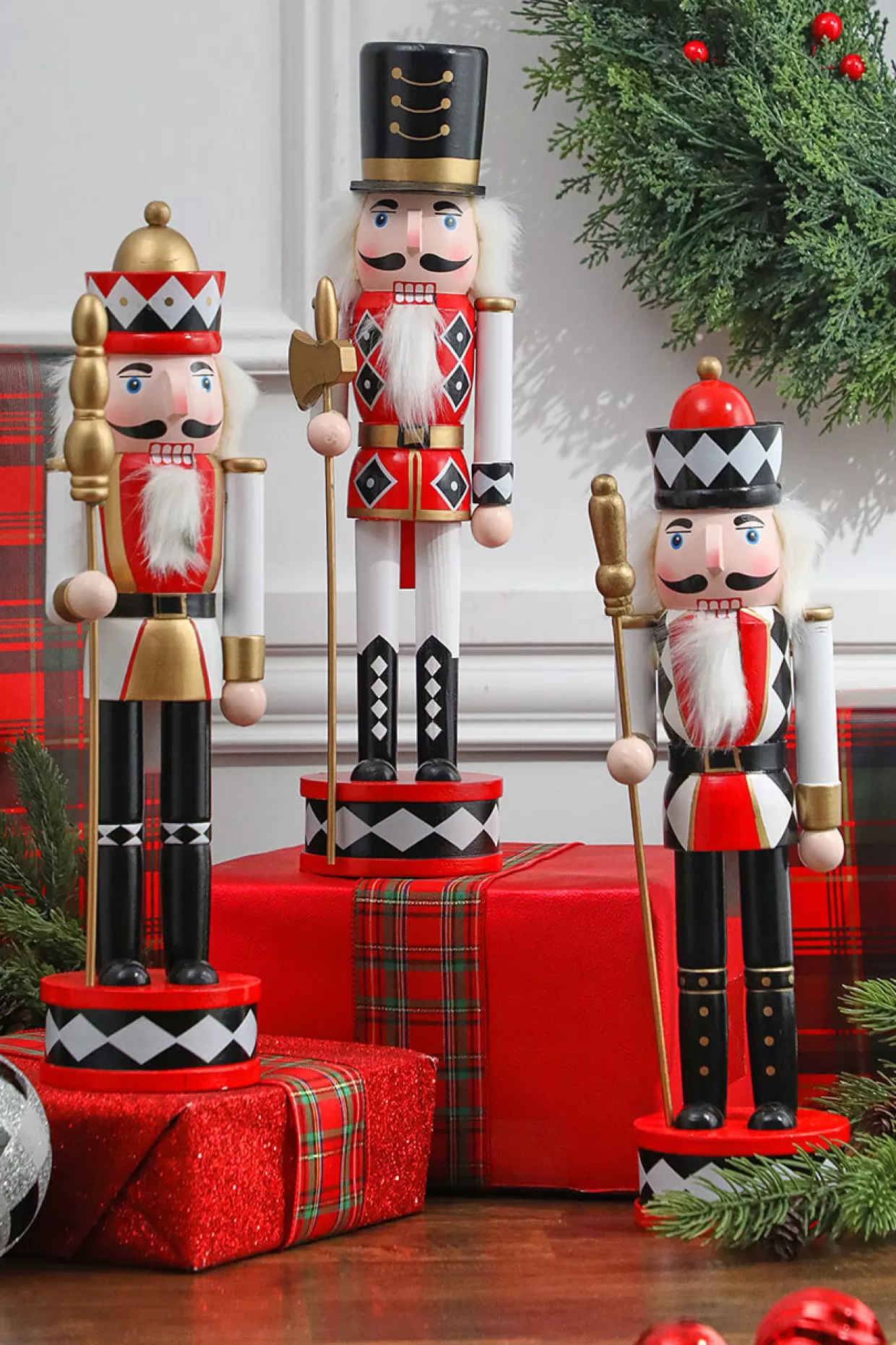 Decorator's Warehouse 15” Harlequin Christmas Nutcracker