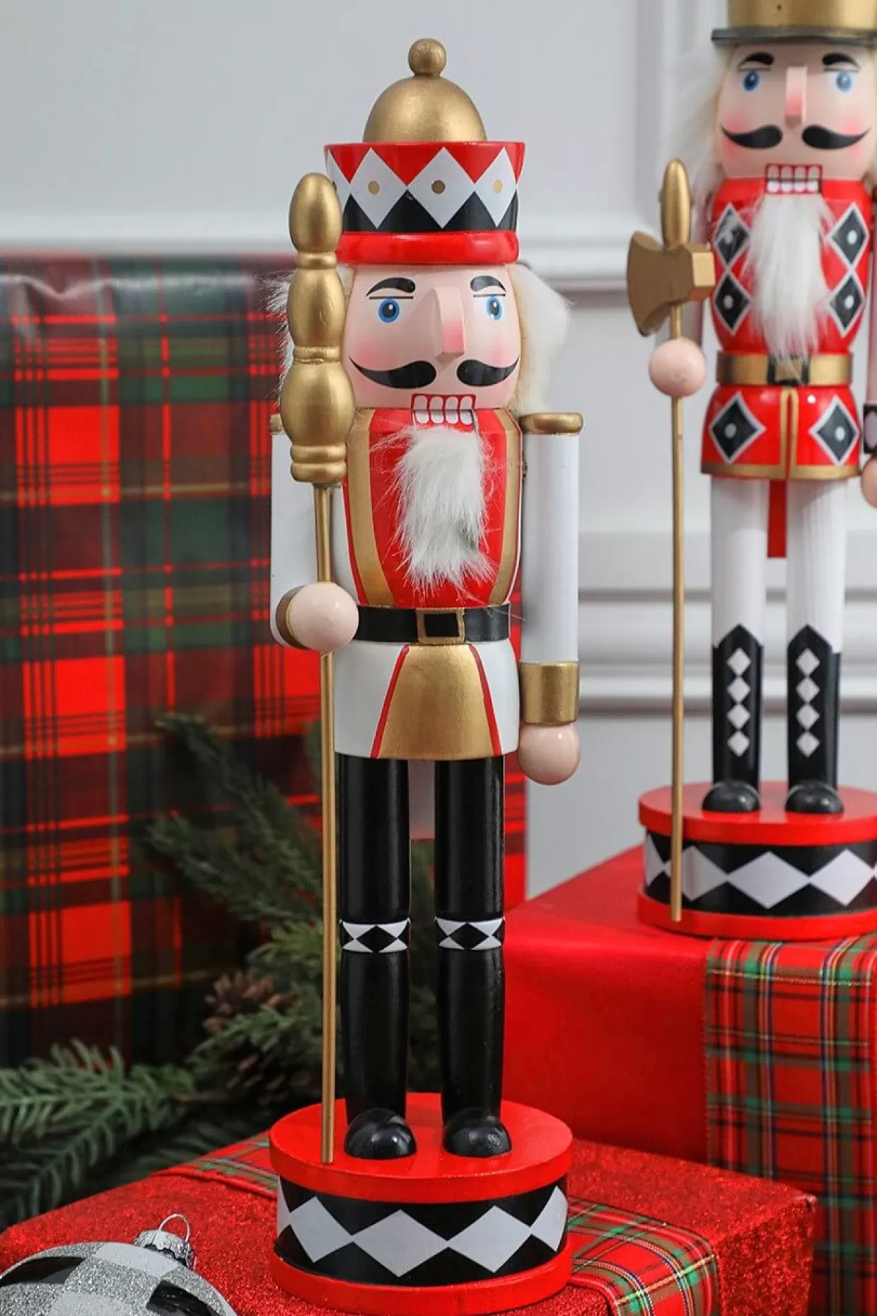Decorator's Warehouse 15” Harlequin Christmas Nutcracker