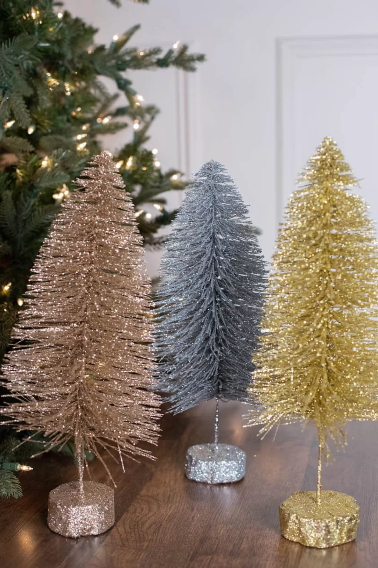Decorator's Warehouse 15" Large Metallic Bottle Brush Tree