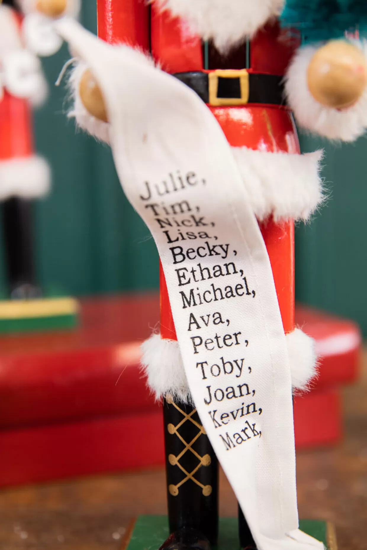 Decorator's Warehouse 15" Santa Nutcracker With List & Tree