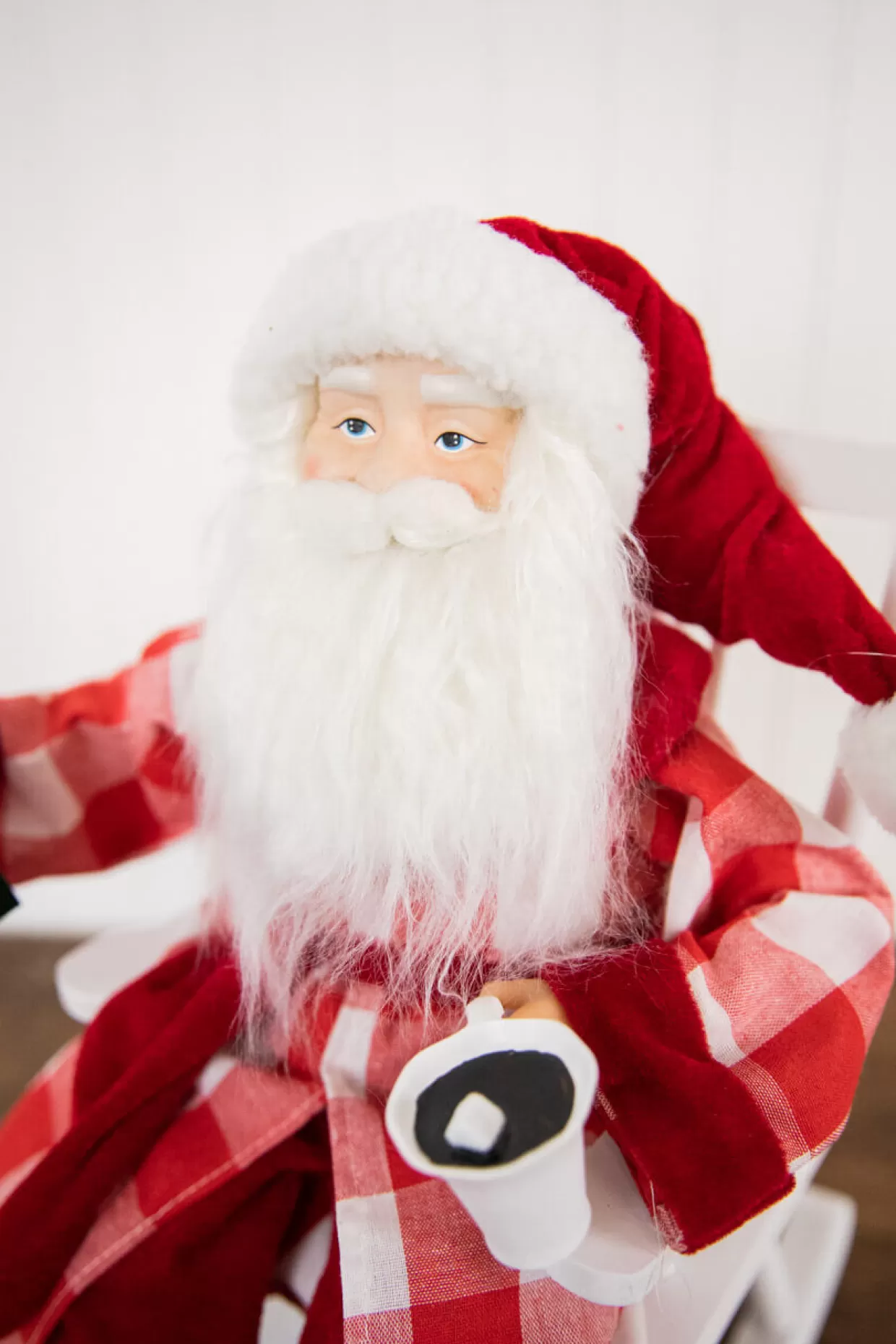 Decorator's Warehouse 16” Bedtime Sitting Santa In Pajamas