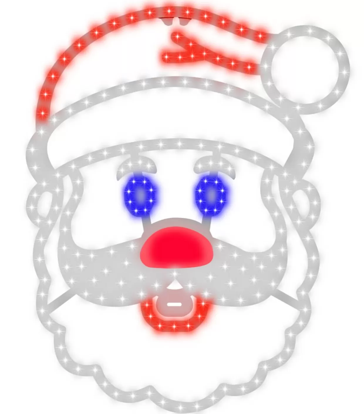 Decorator's Warehouse 16" Hi-Vibrant "Singing Santa" - Twinkling Red/Blue/Pure White 203 Lights