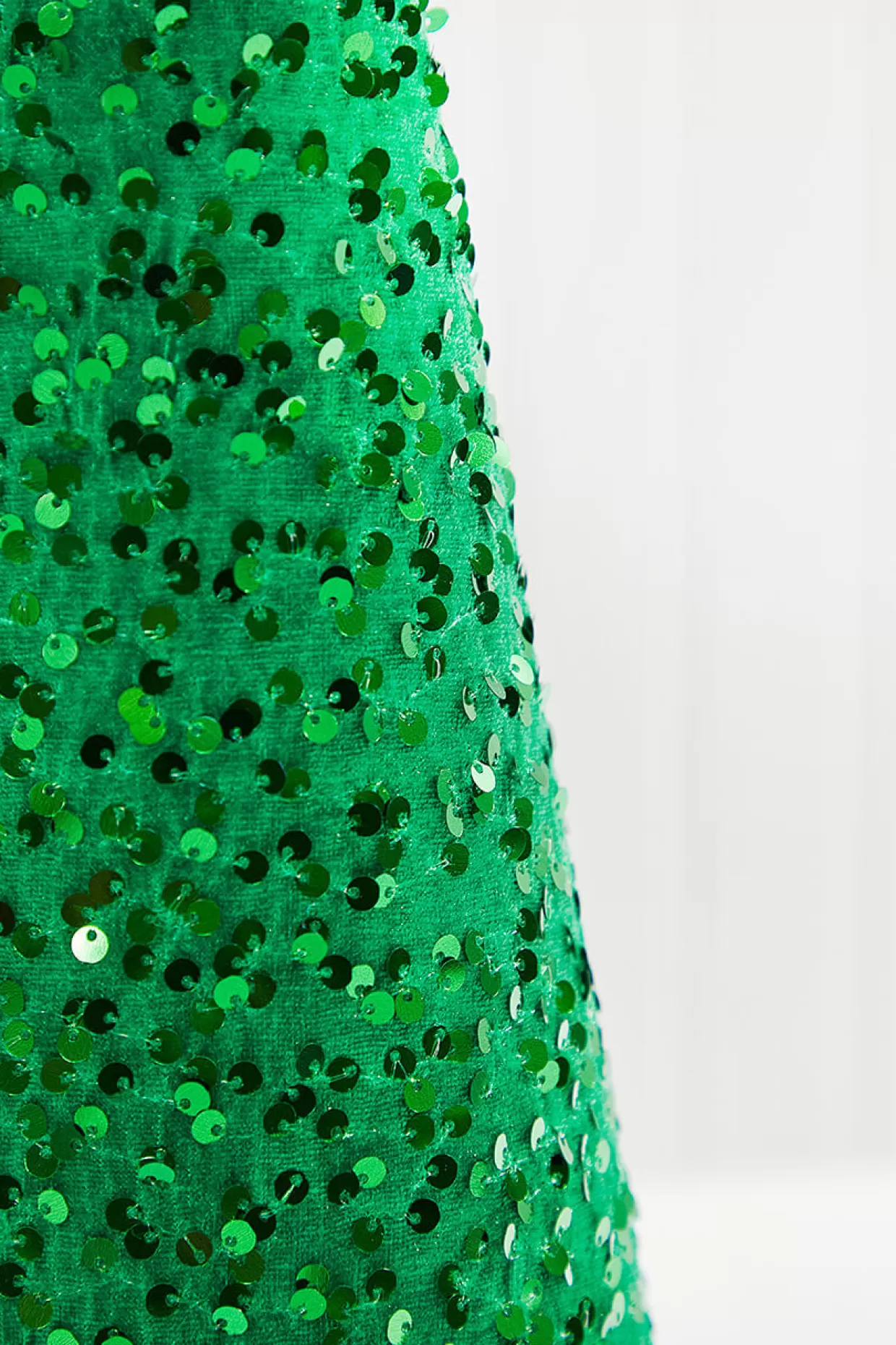 Decorator's Warehouse 18"-24" Green Sequin Cone Tree - Set Of 2