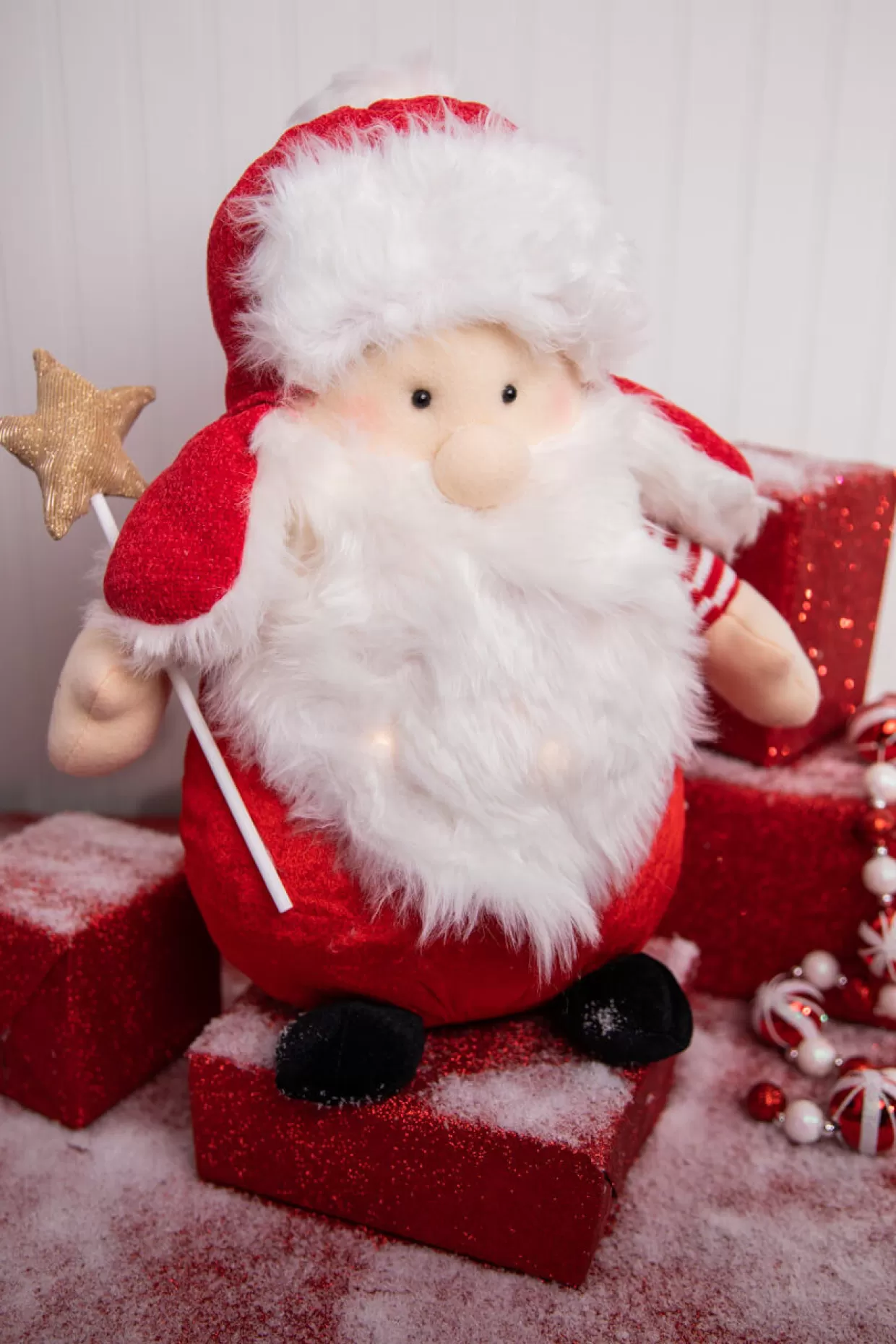 Decorator's Warehouse 18” Battery Operated Light Up Santa Figure