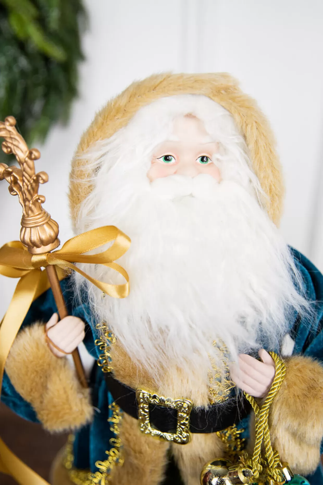 Decorator's Warehouse 18” Santa Figure - Blue Coat