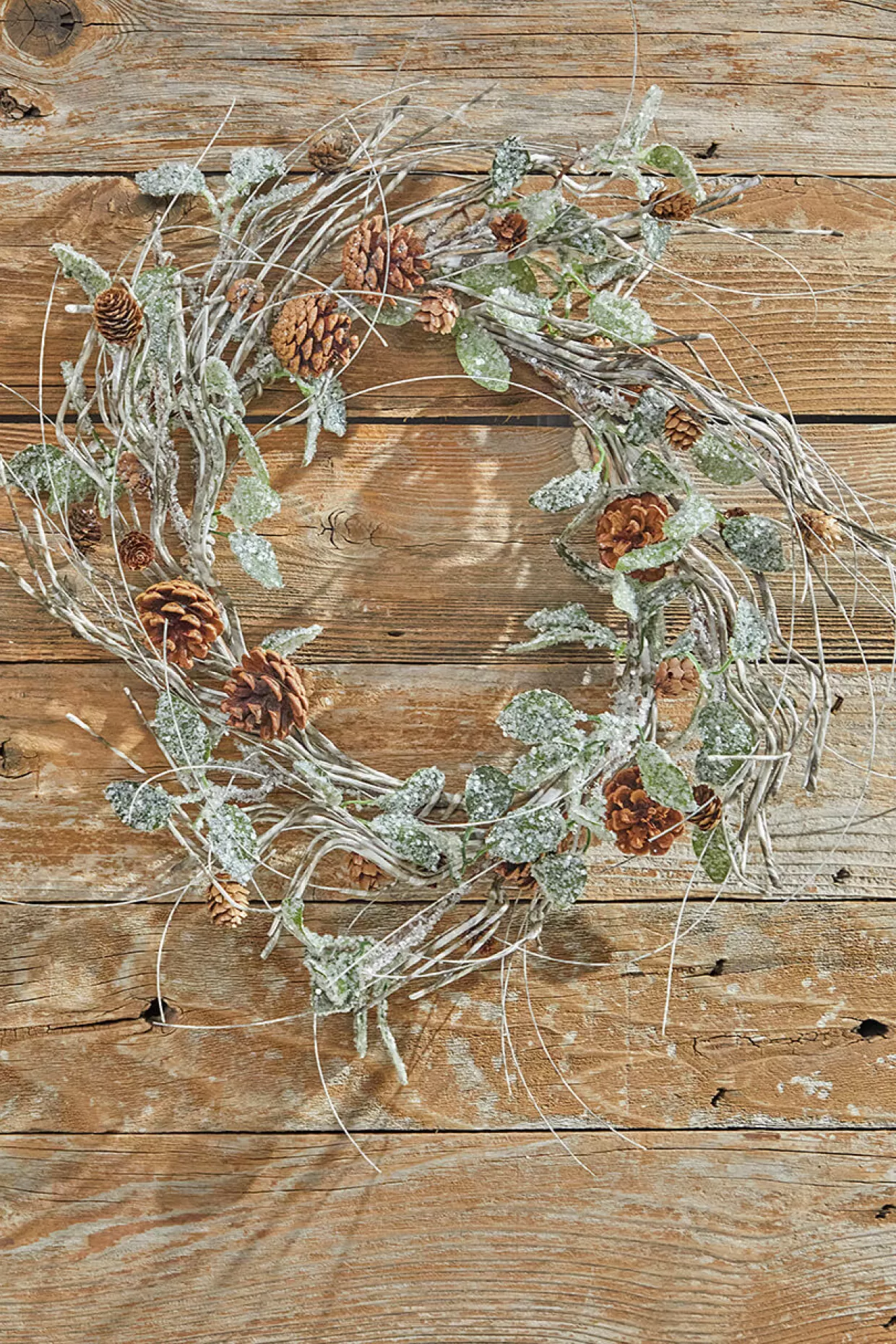 Decorator's Warehouse 20” Birch/Leaf/Pinecone Wreath