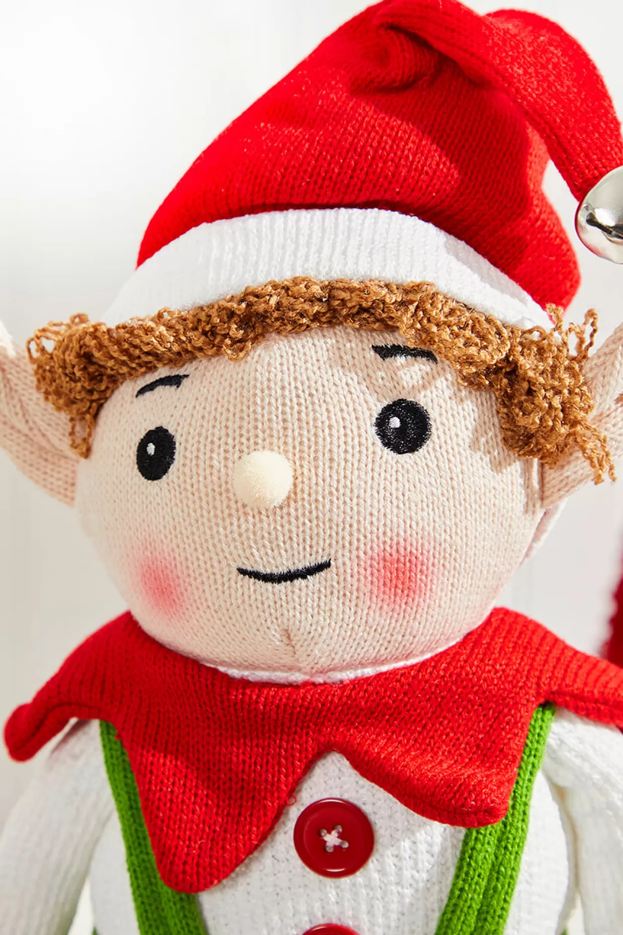 Decorator's Warehouse 20" Fabric Alpine Sitting Santa Elf