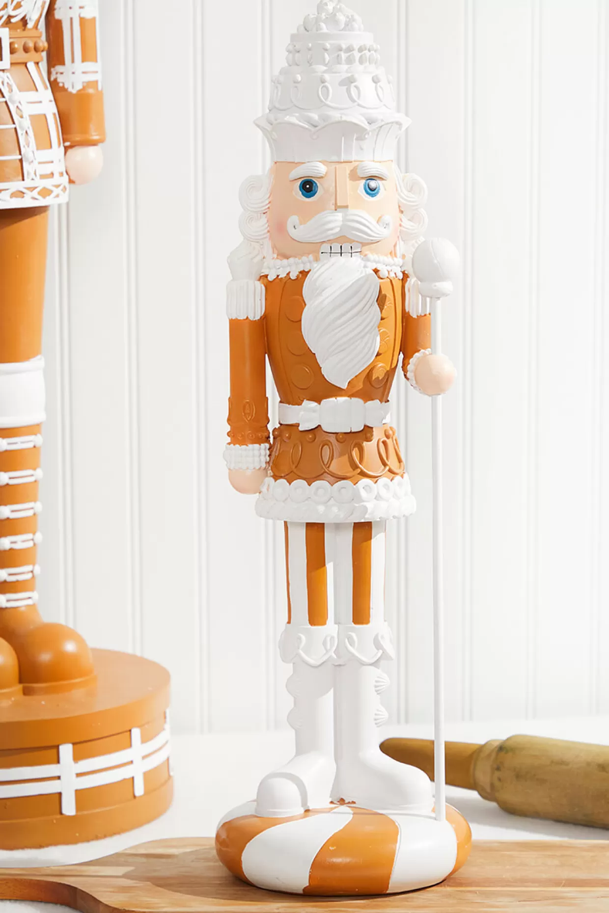 Decorator's Warehouse 22" Gingerbread Nutcracker With Staff