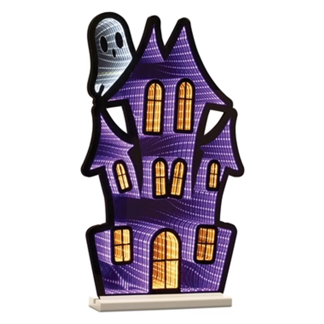 Decorator's Warehouse 23.5"H Haunted House With Ghost Infinity Light