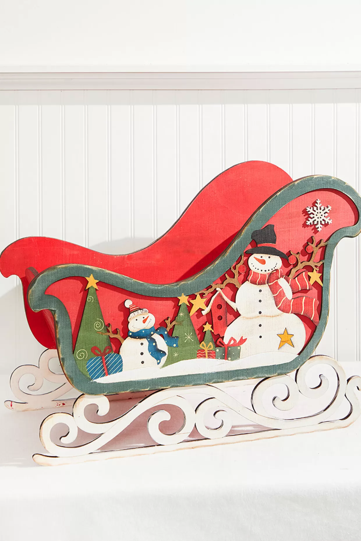 Decorator's Warehouse 24" Plywood Sleigh Decor