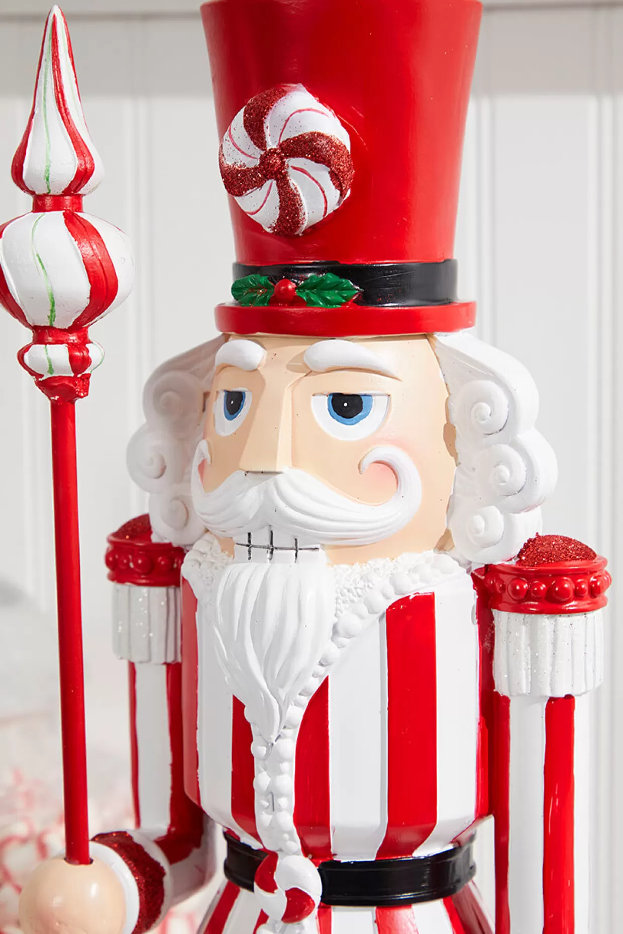 Decorator's Warehouse 24" Resin Peppermint Nutcracker