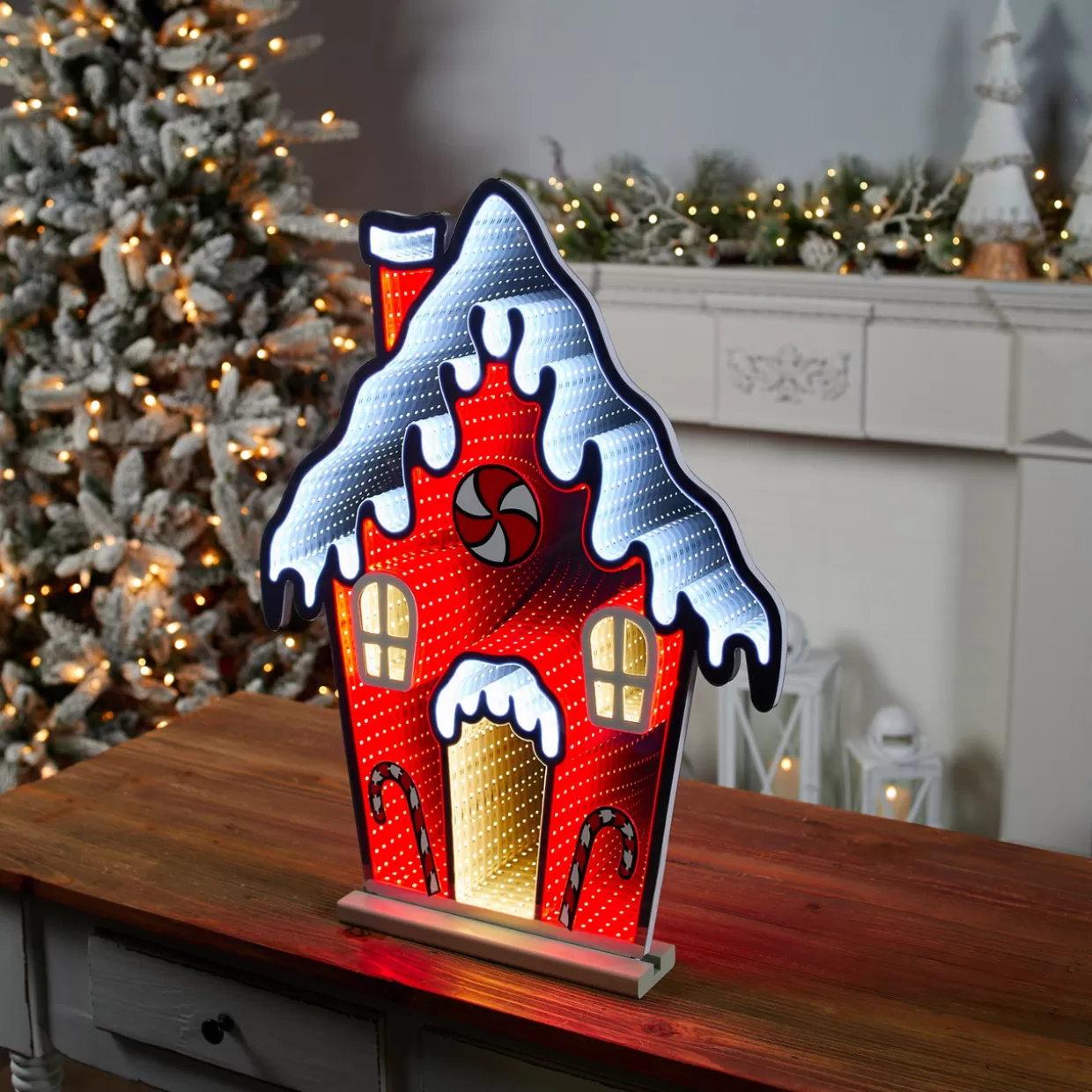 Decorator's Warehouse 26"H Gingerbread House Infinity Light