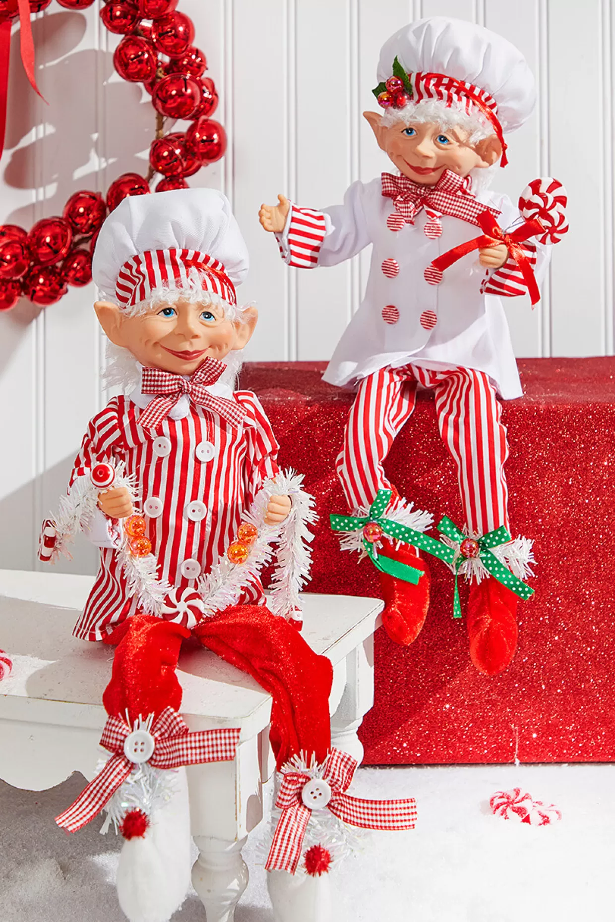 Decorator's Warehouse 30" Bendable Candy Elf Ornament