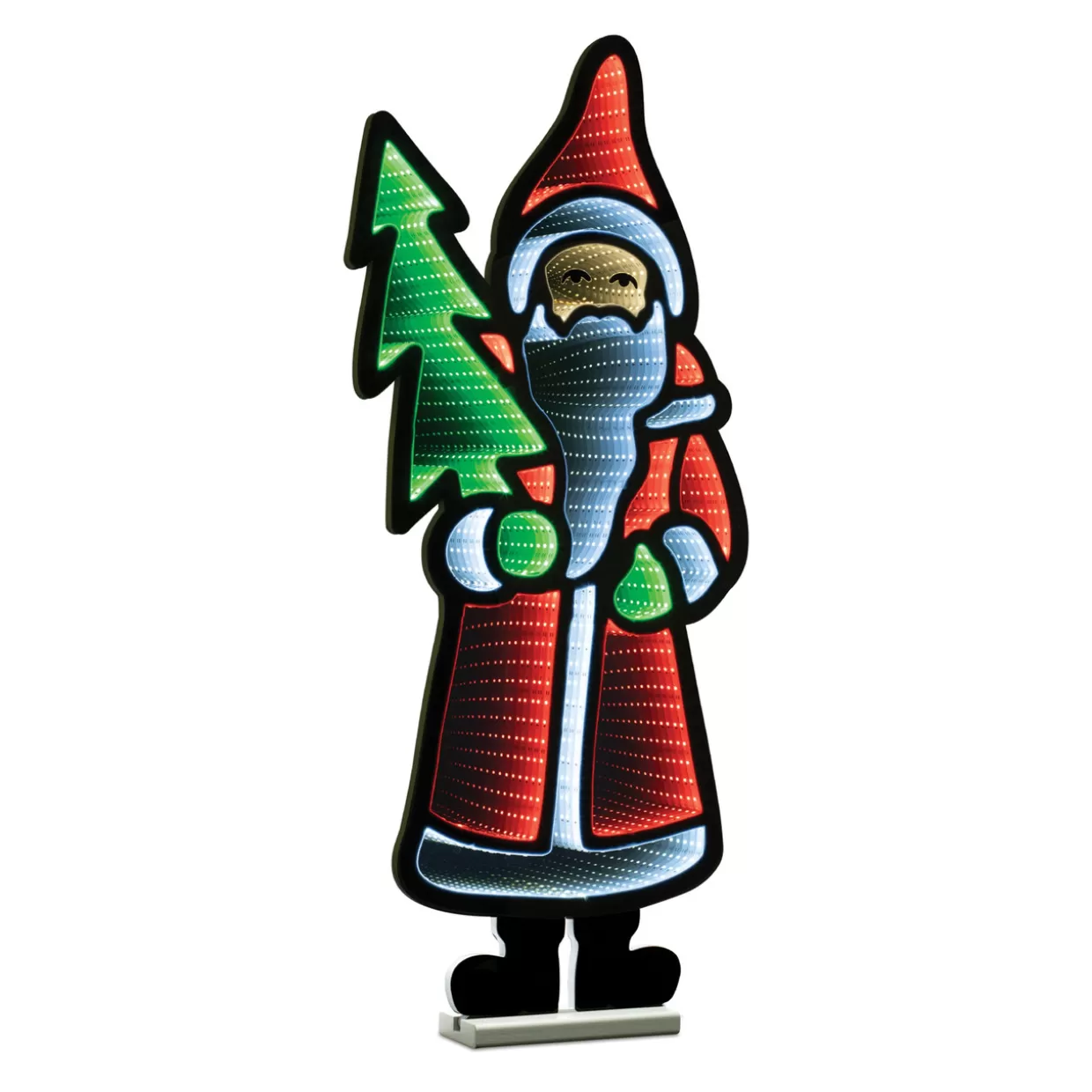 Decorator's Warehouse 33"H Santa With Tree Infinity Light