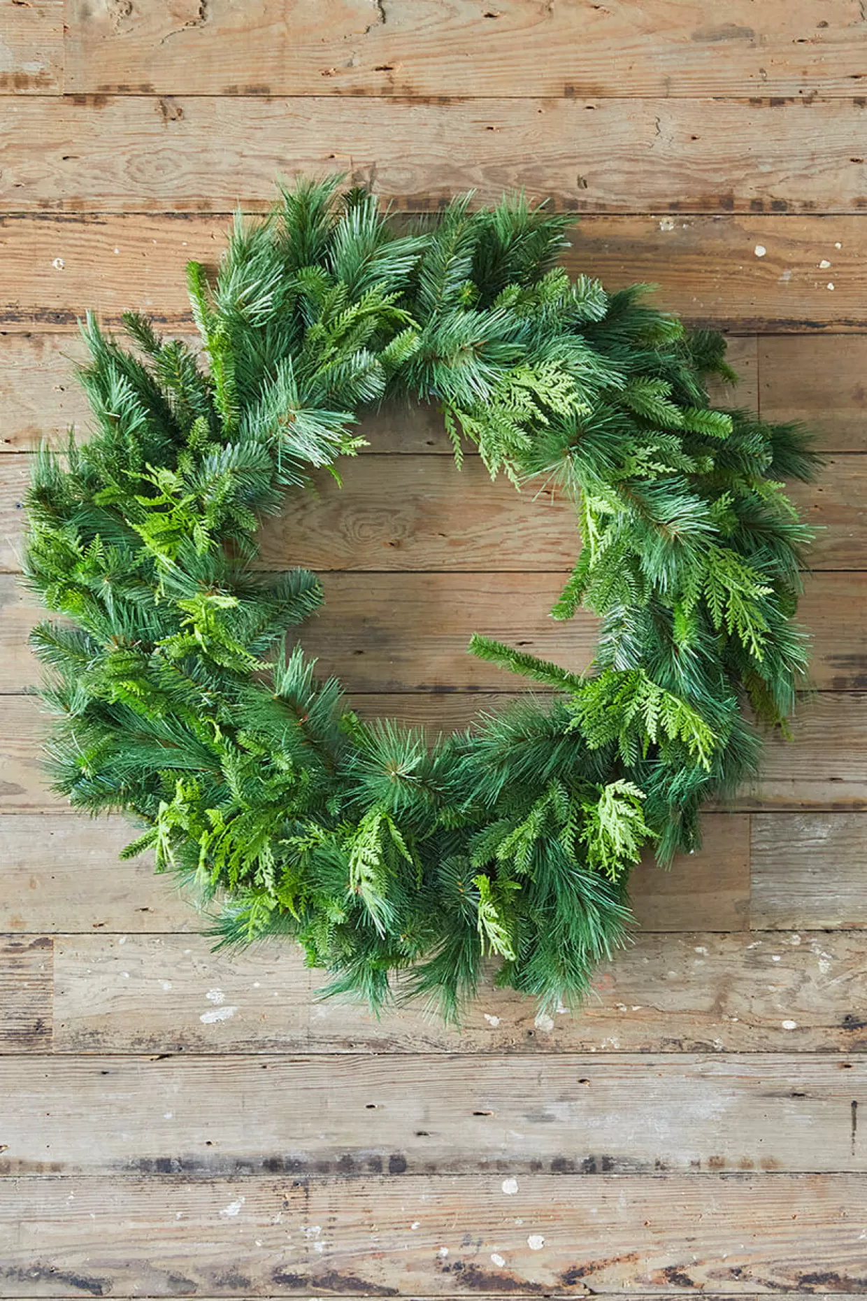 Decorator's Warehouse 36" Bristle Pine With Natural Touch Evergreen Wreath