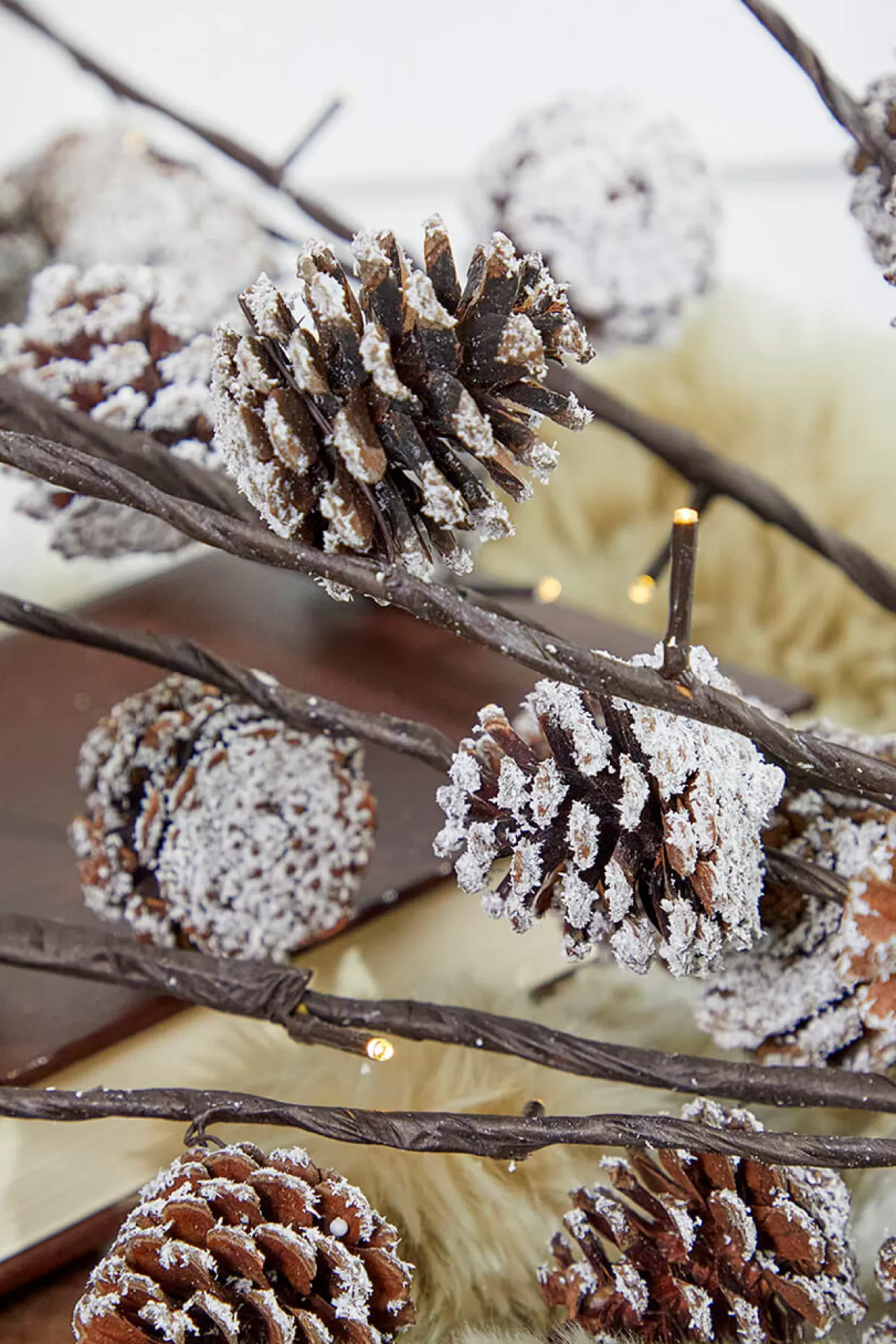 Decorator's Warehouse 36" LED Pine Cone Branch