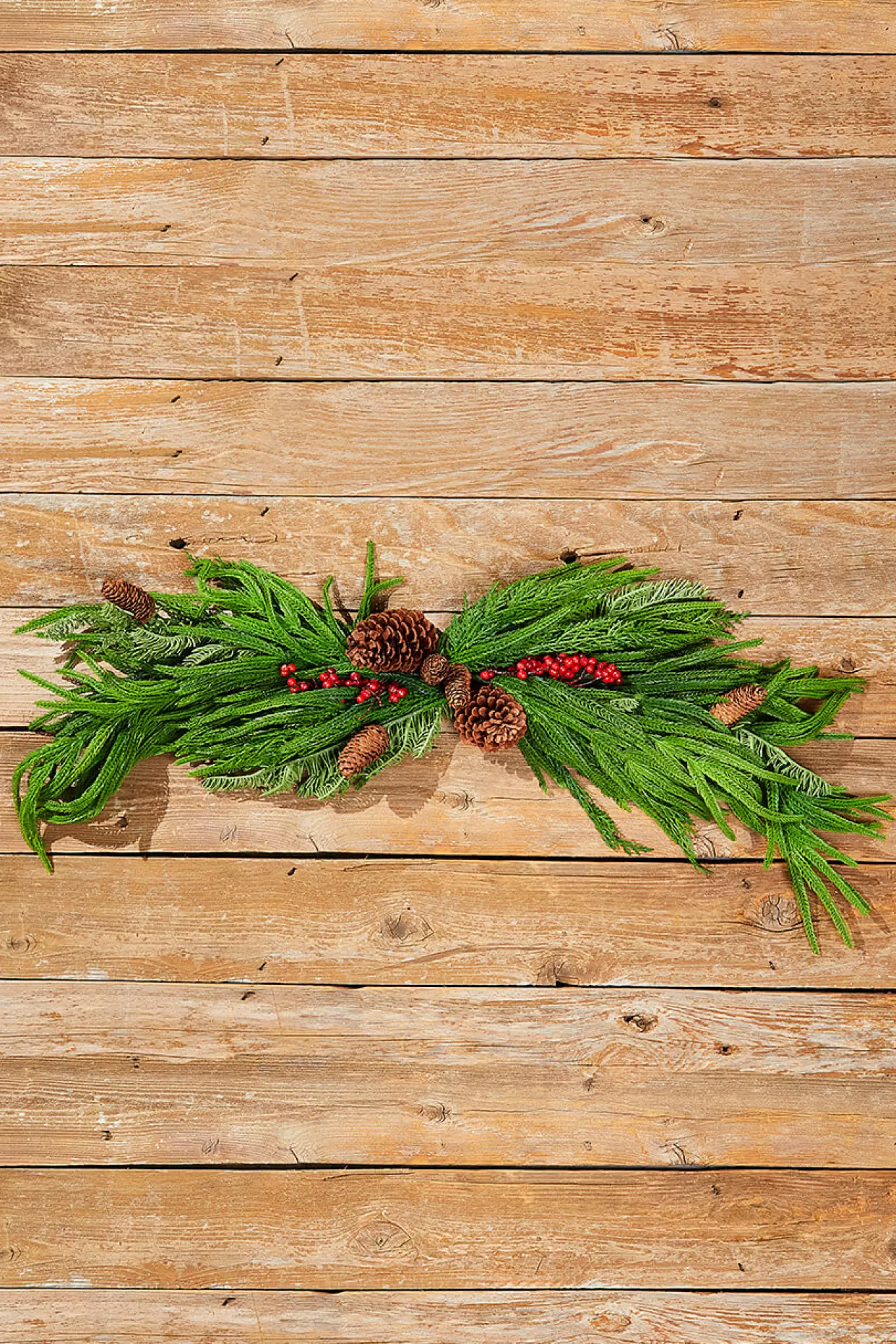 Decorator's Warehouse 36” Real Touch Mixed Evergreen Berry Swag