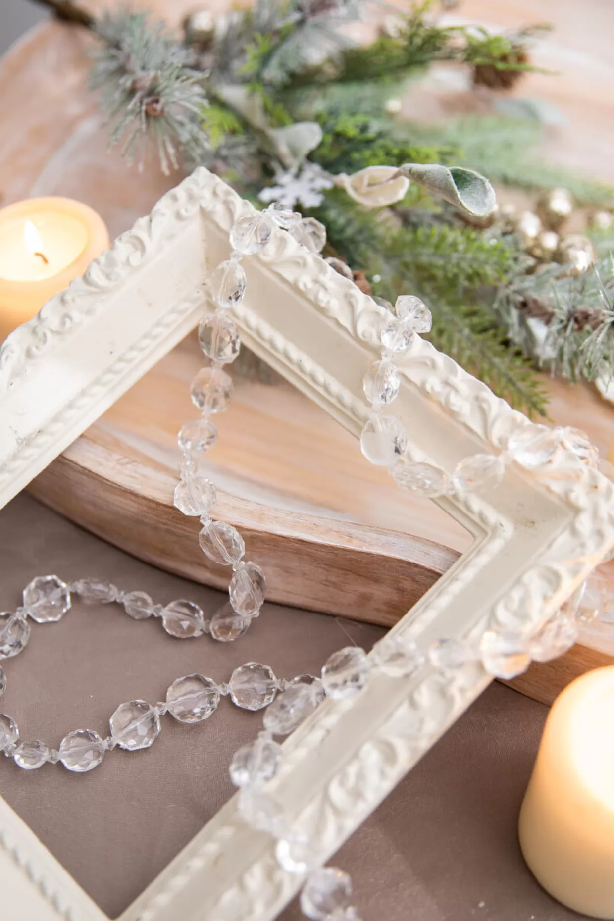 Decorator's Warehouse 48” Acrylic Crystal Clear Bead Garland