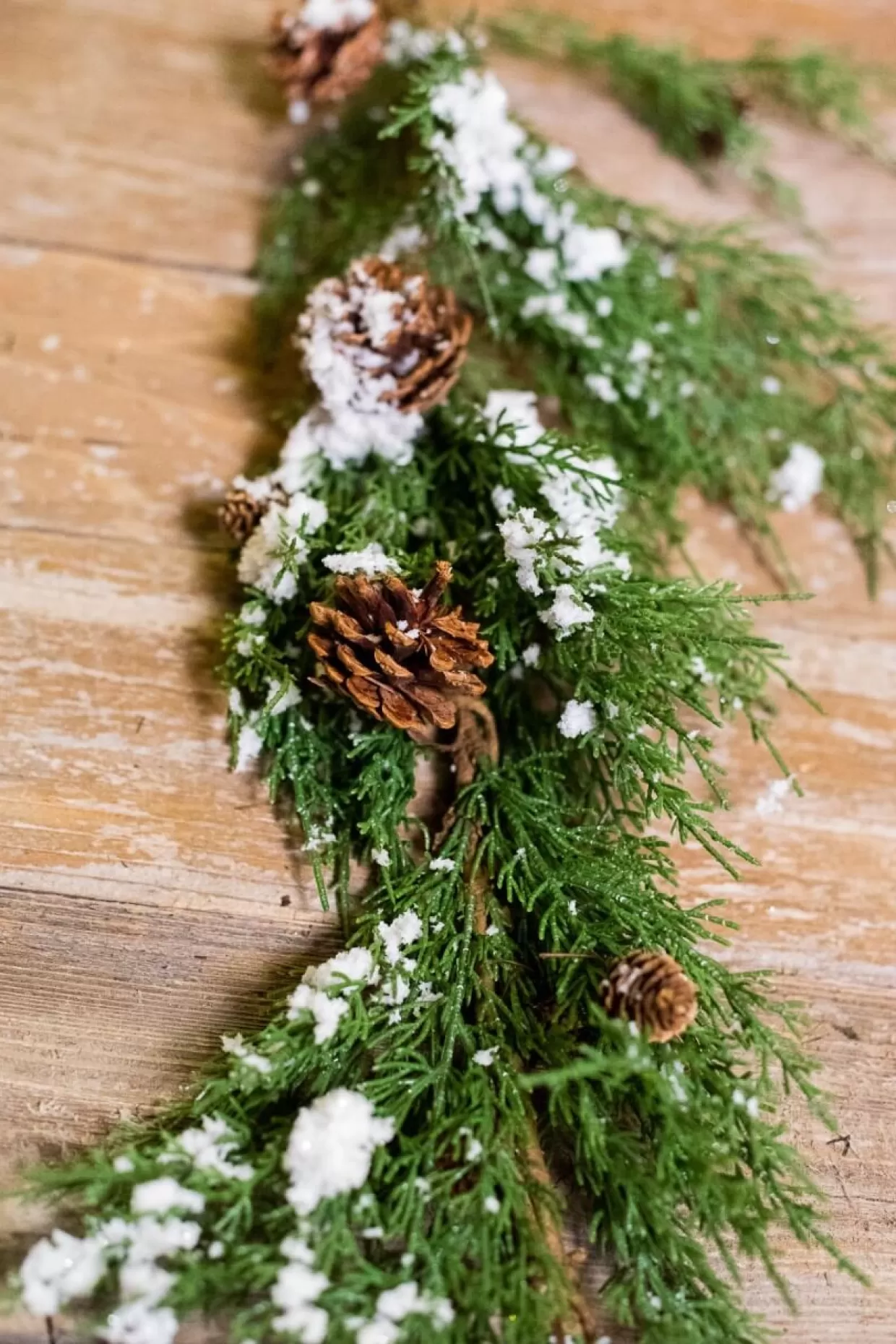 Decorator's Warehouse 48” Snow Western Cedar Garland