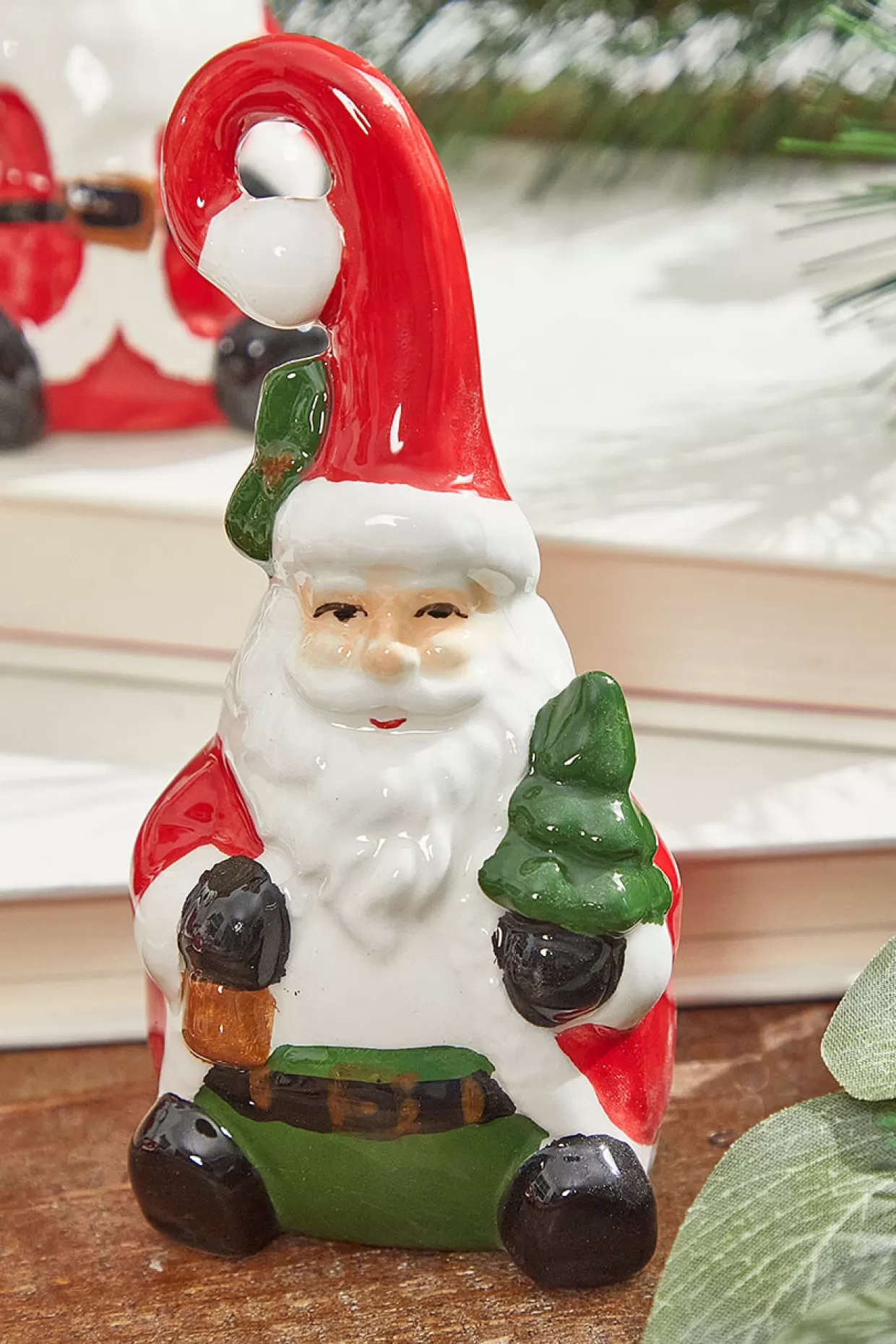 Decorator's Warehouse 4" Dolomite Santa Bells