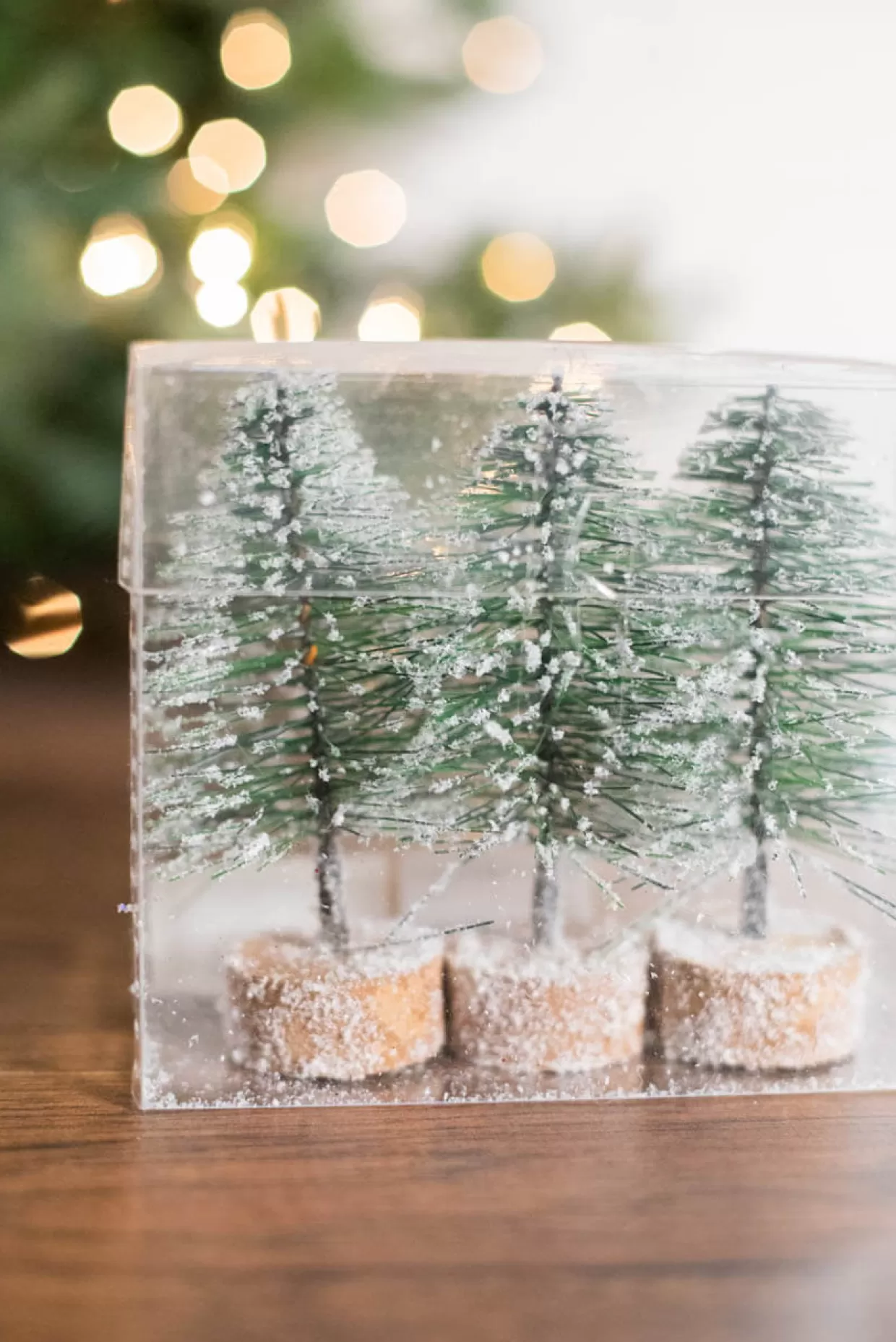 Decorator's Warehouse 5" Mini Green Bottlebrush Trees - Set Of 3