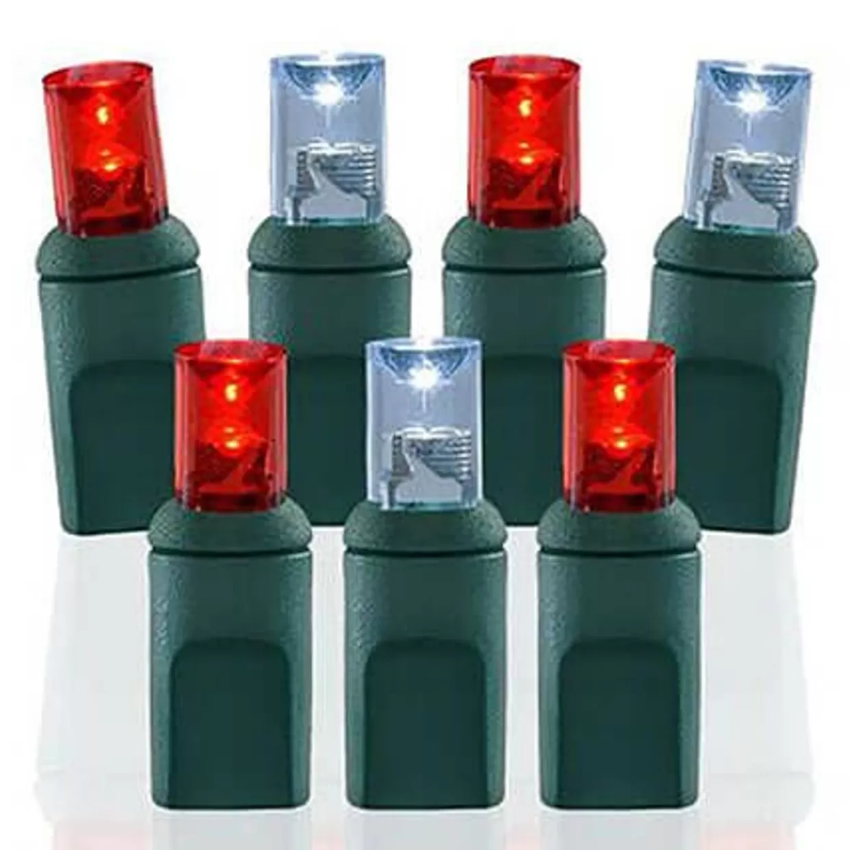 Decorator's Warehouse 5mm Cool White/Red - 70L 4" Spacing