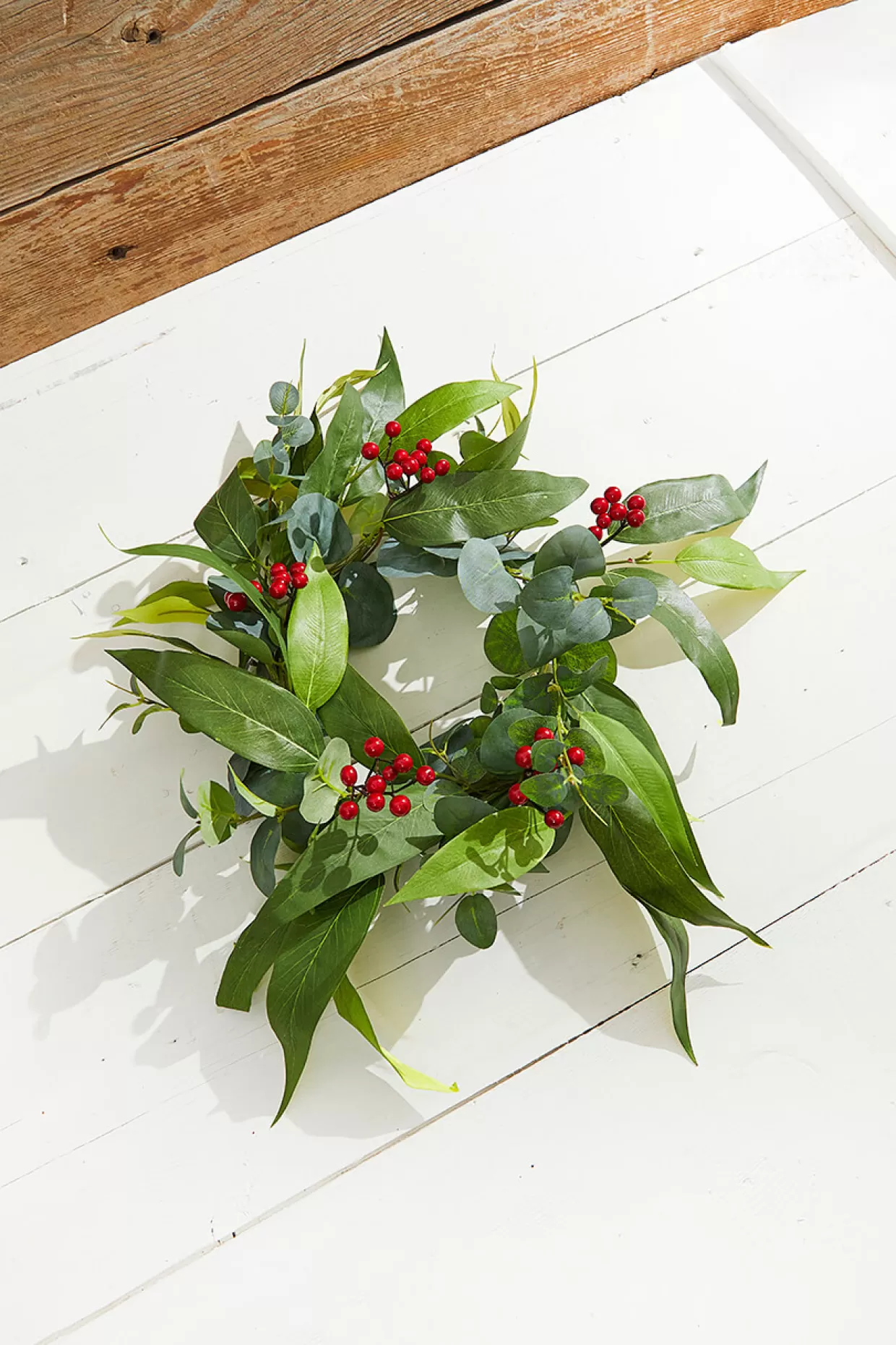 Decorator's Warehouse 6.5" Eucalyptus & Berry Ring