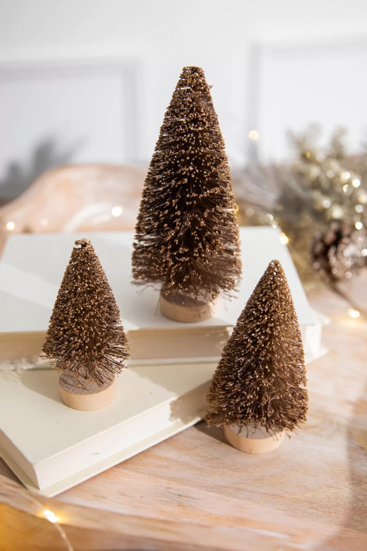 Decorator's Warehouse 6” Champagne Bottle Brush Tree
