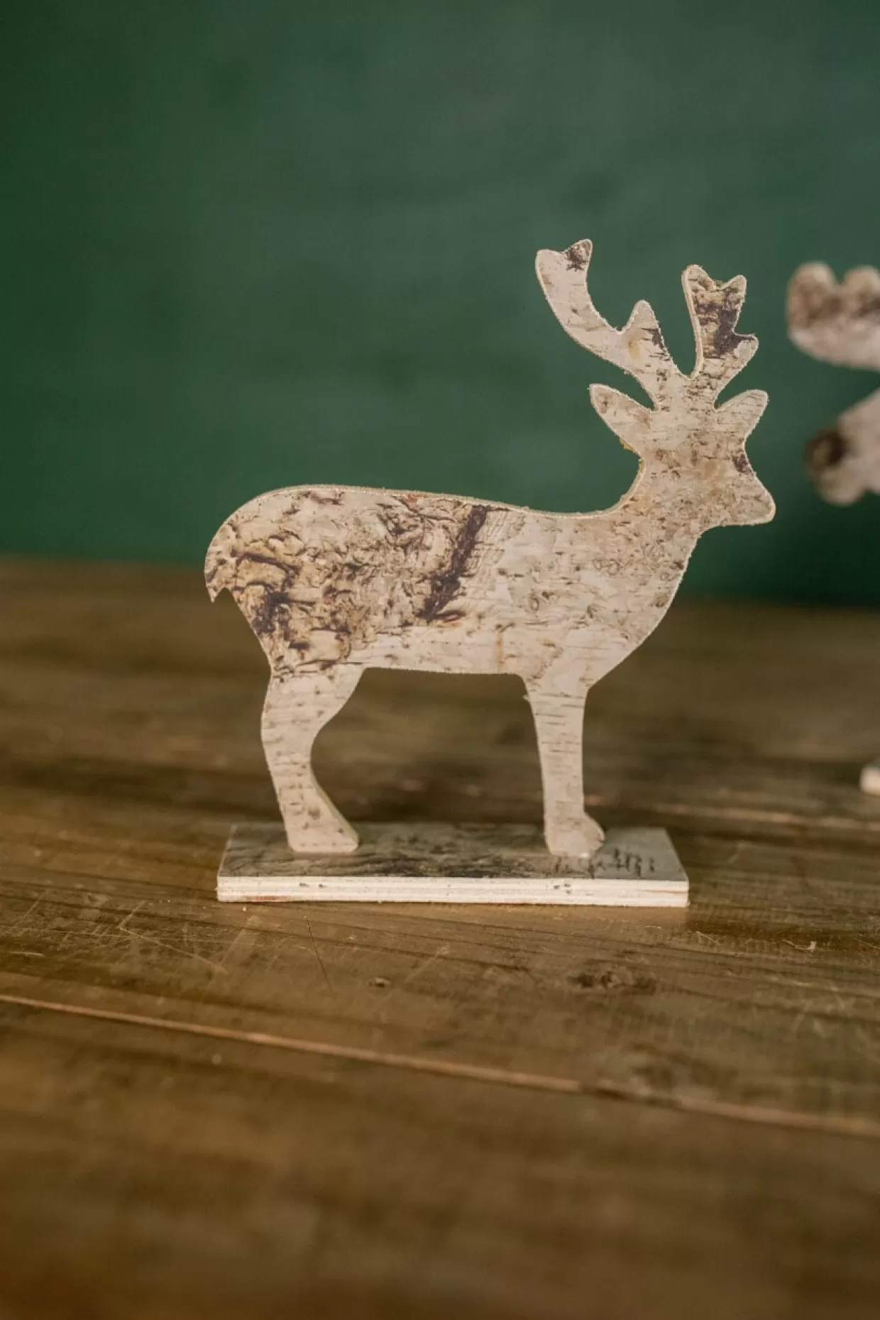 Decorator's Warehouse 7.75” Birch Moose Christmas Decor