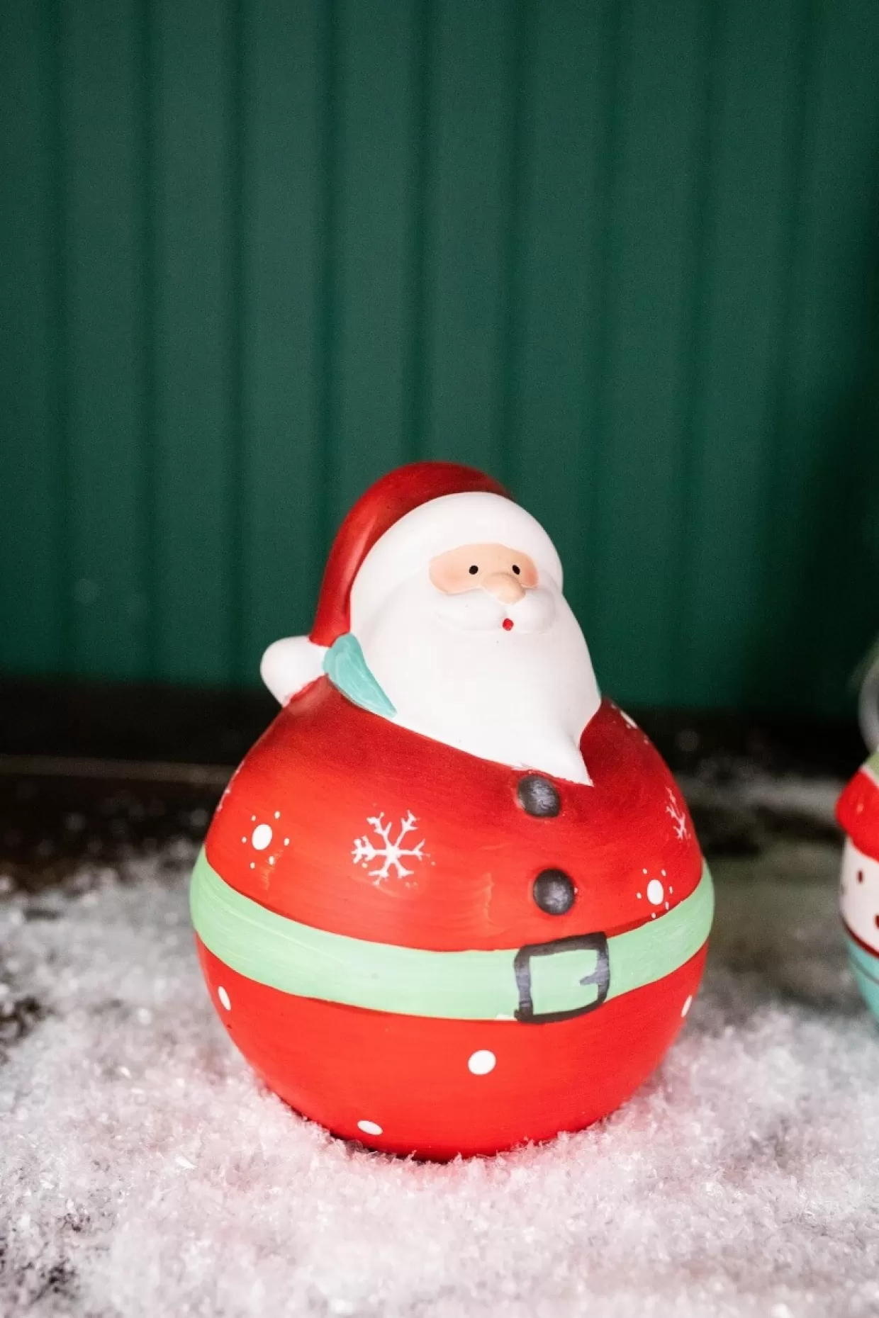 Decorator's Warehouse 7” Nostalgic Santa/Snowman Figurine