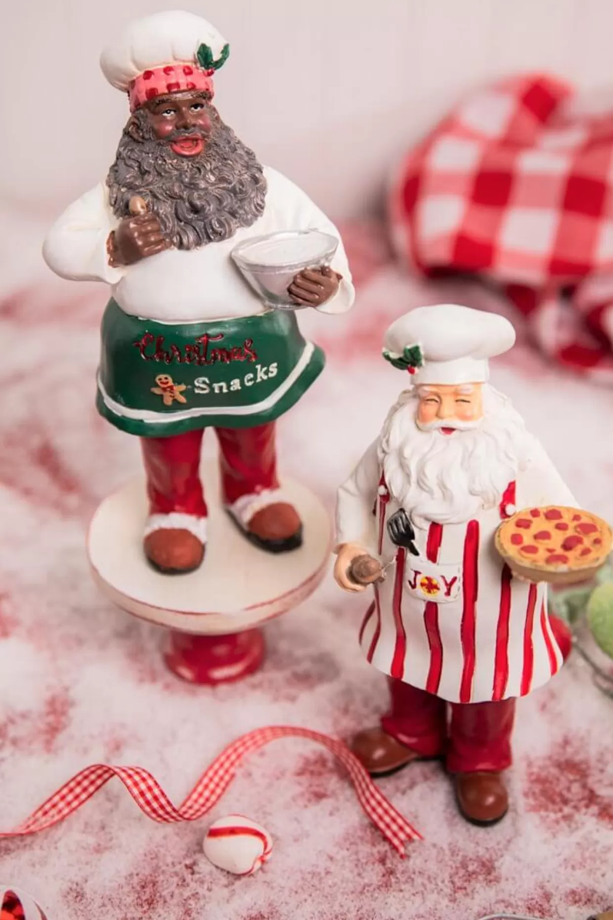 Decorator's Warehouse 8" Resin Holiday Chef Santa