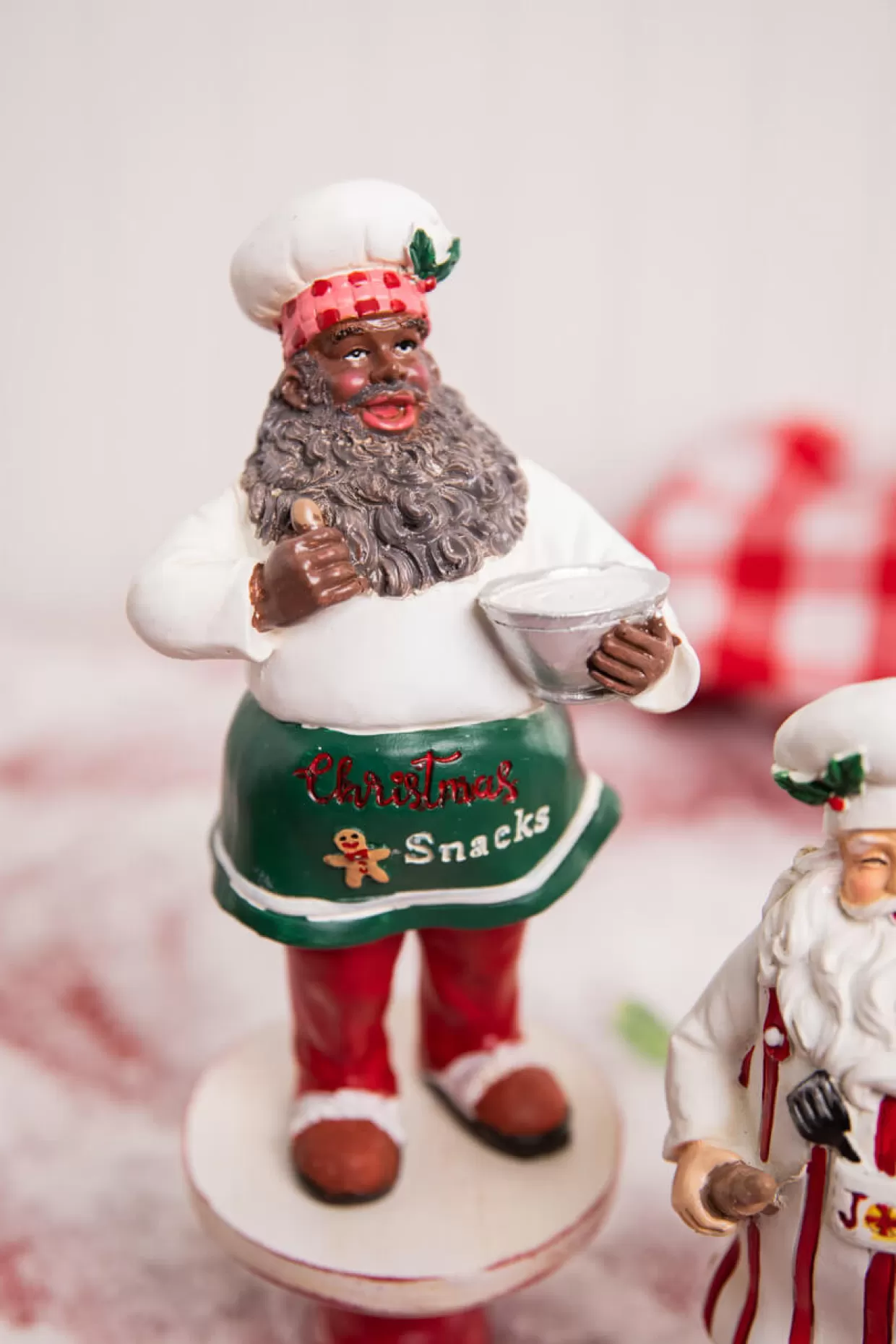 Decorator's Warehouse 8" Resin Holiday Chef Santa