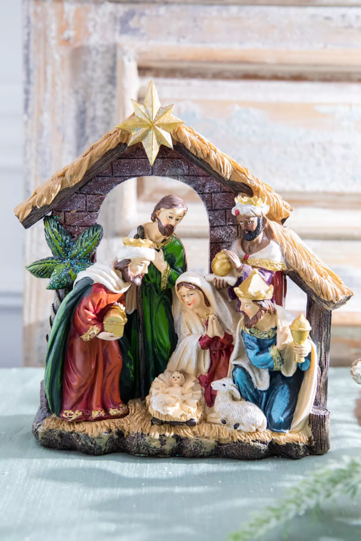 Decorator's Warehouse 9" Resin Nativity Scene