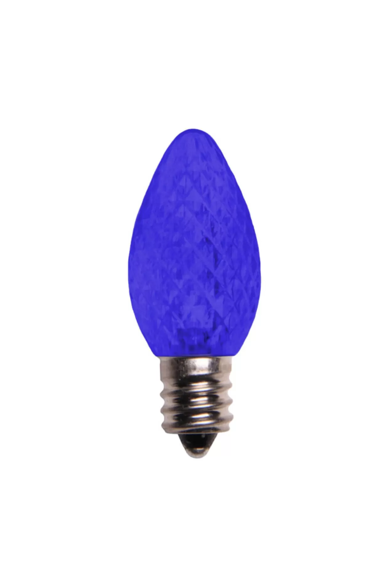 Decorator's Warehouse C7 Wonderful LED SMD Bulbs (25 Bulbs/bag) - Faceted, Blue