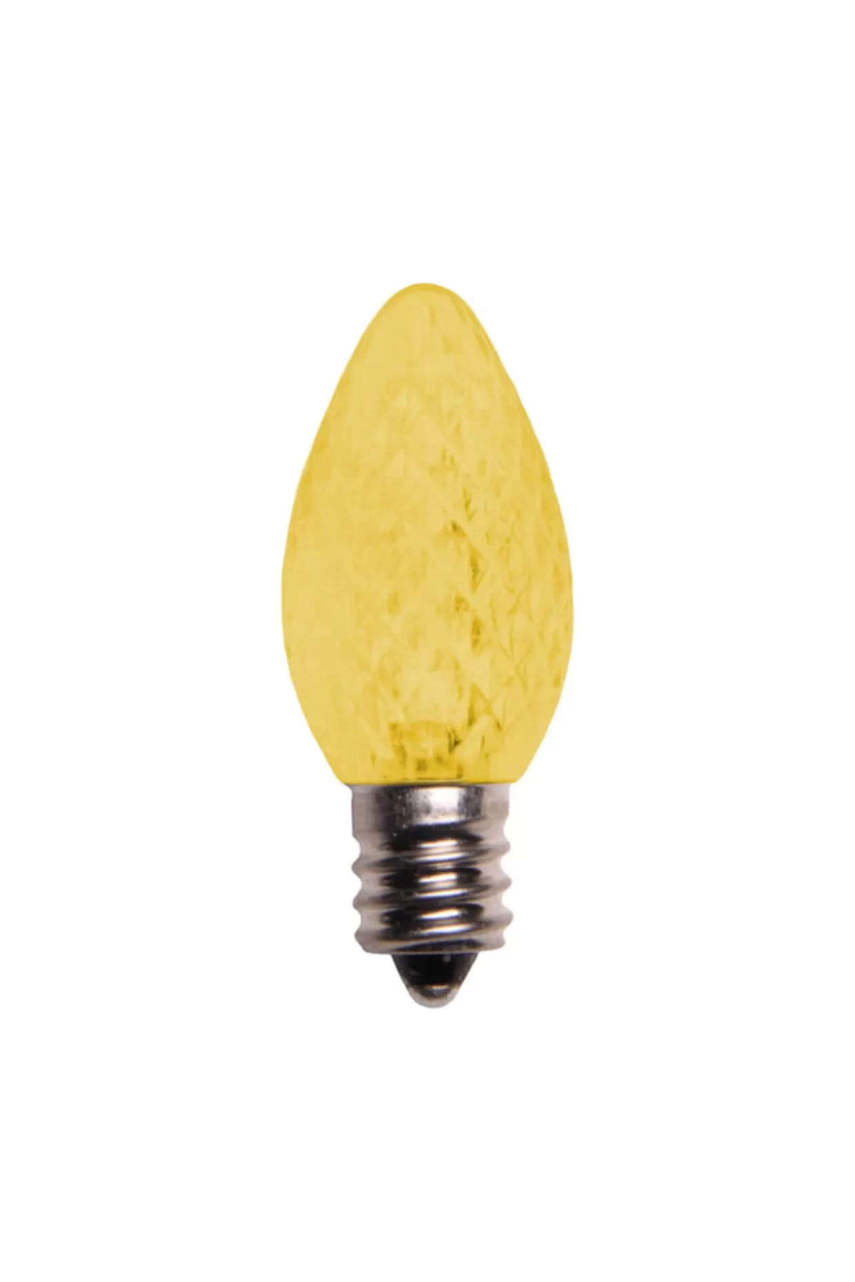 Decorator's Warehouse C7 Wonderful LED SMD Bulbs (25 Bulbs/bag) - Faceted, Yellow