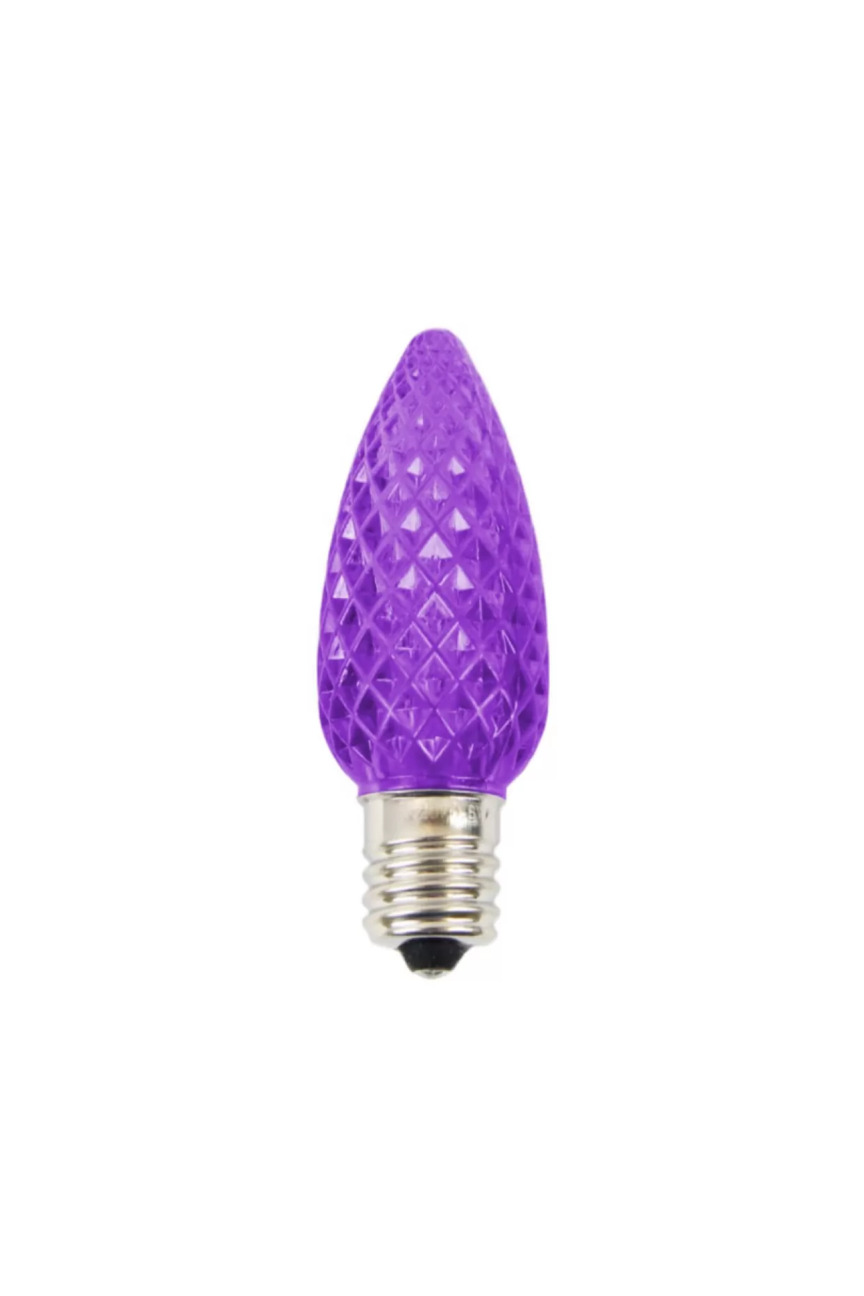 Decorator's Warehouse C9 LED Minleon Legacy Bulb (25 Bulbs/box) - Faceted, Purple
